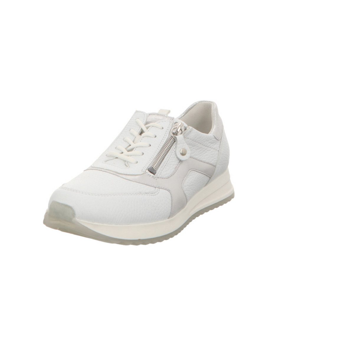 Freizeit Schnürer für Damen in weiß Sneaker