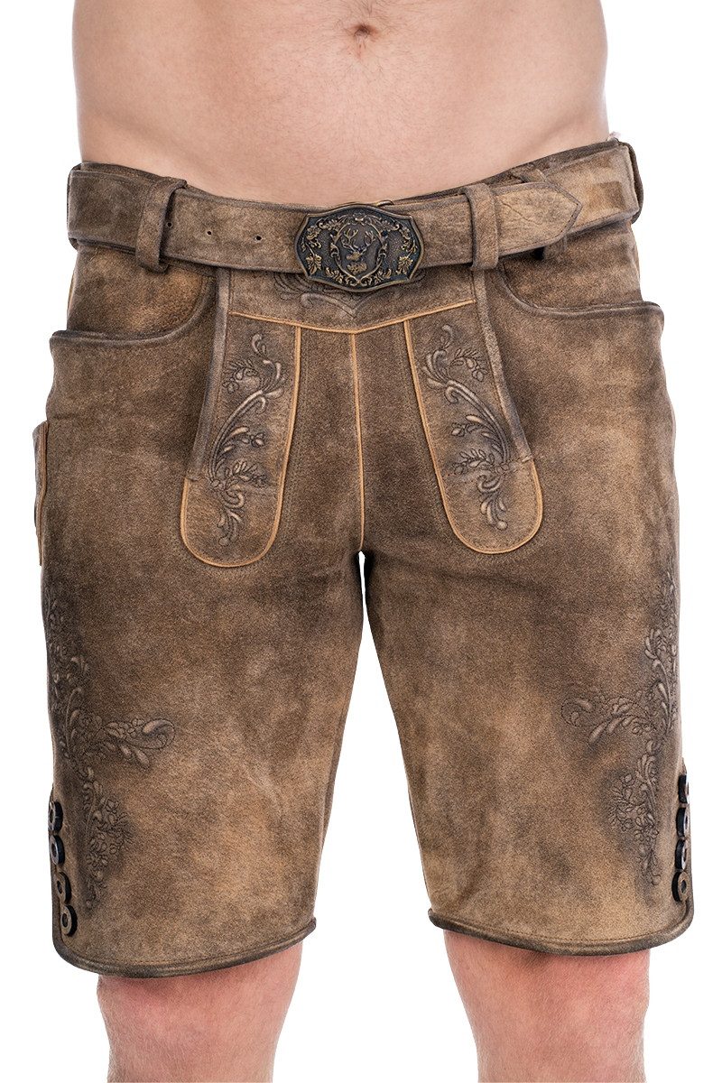 Trachtenlederhose Lederhose Herren kurz - LANGWIES - eibe