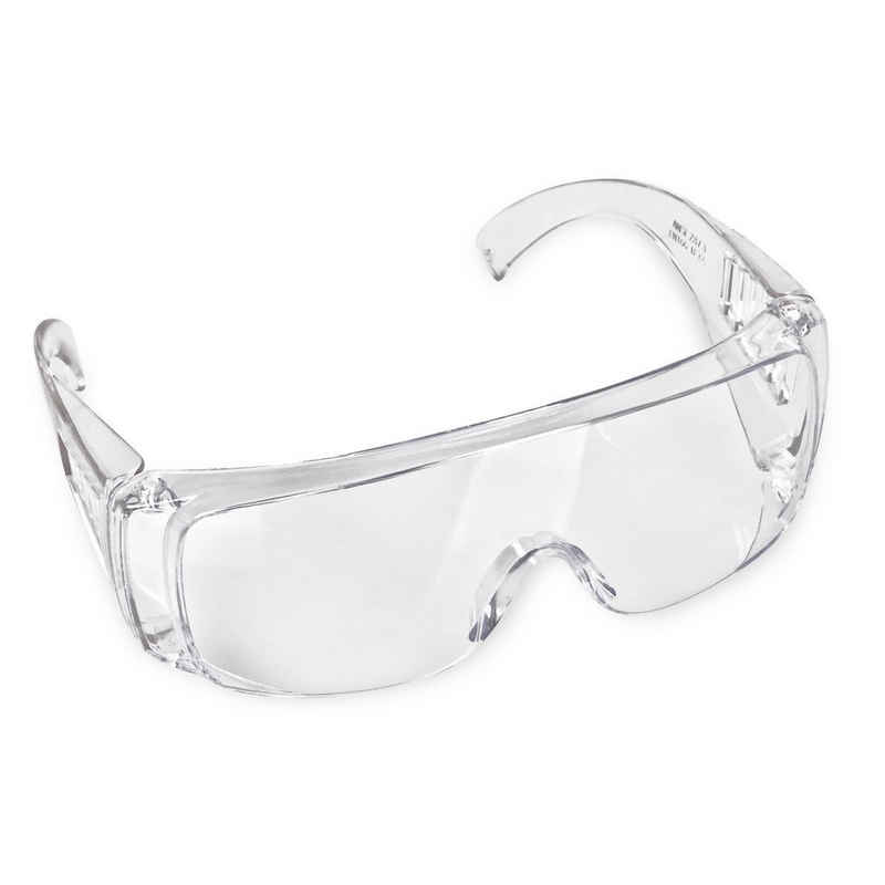 Julido Arbeitsschutzbrille »RODOPI Schutzbrille transparent Überbrille für«, (1St), Brillenträger