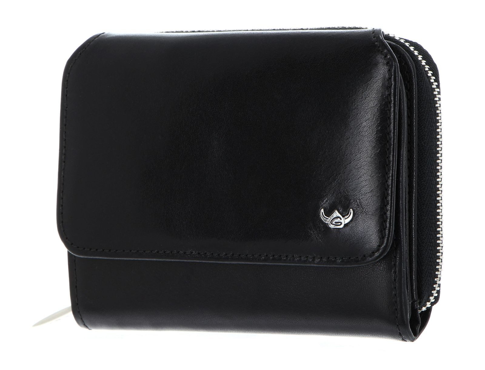 Golden Head Geldbörse Zipped Billfold Coin Wallet, aus echtem Rindsleder mit RFID-Blocker Schutz