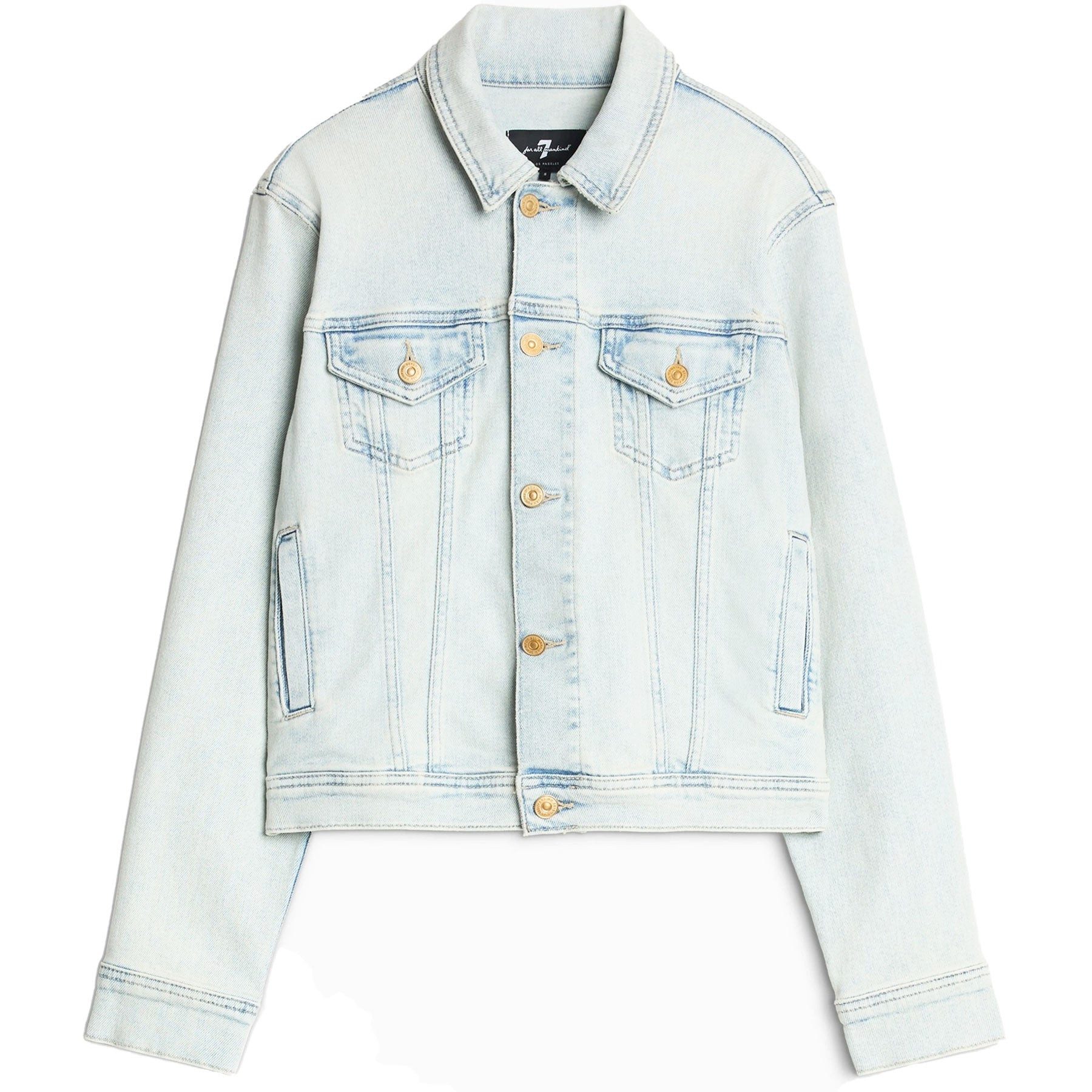 SEVEN FOR ALL MANKIND 5-Pocket-Jeans SEVEN FOR ALL MANKIND Jeansjacke CLASSIC TRUCKER MAUI - Blau