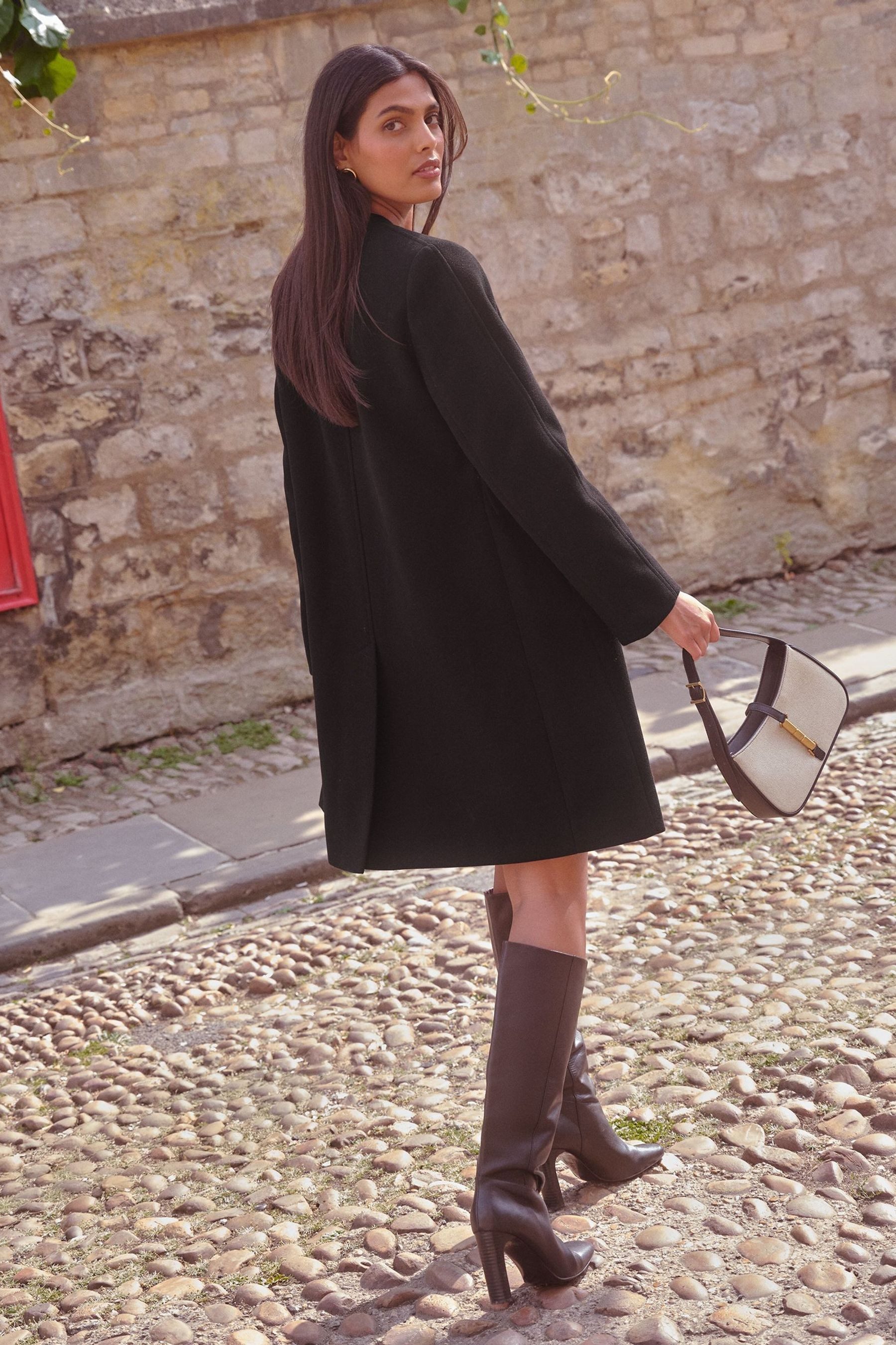 Love & Roses Kurzmantel Love & Roses kragenlose, zweireihige Jacke Regular günstig online kaufen