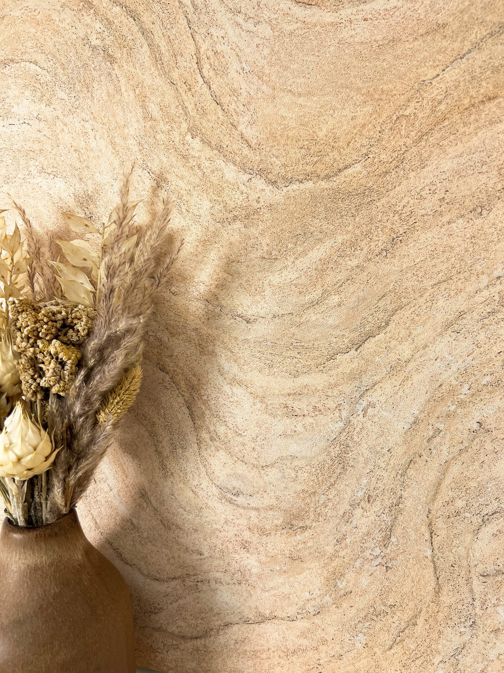 Newroom Vliestapete, Beige Tapete Modern Marmor - Marmortapete Luxus Creme günstig online kaufen