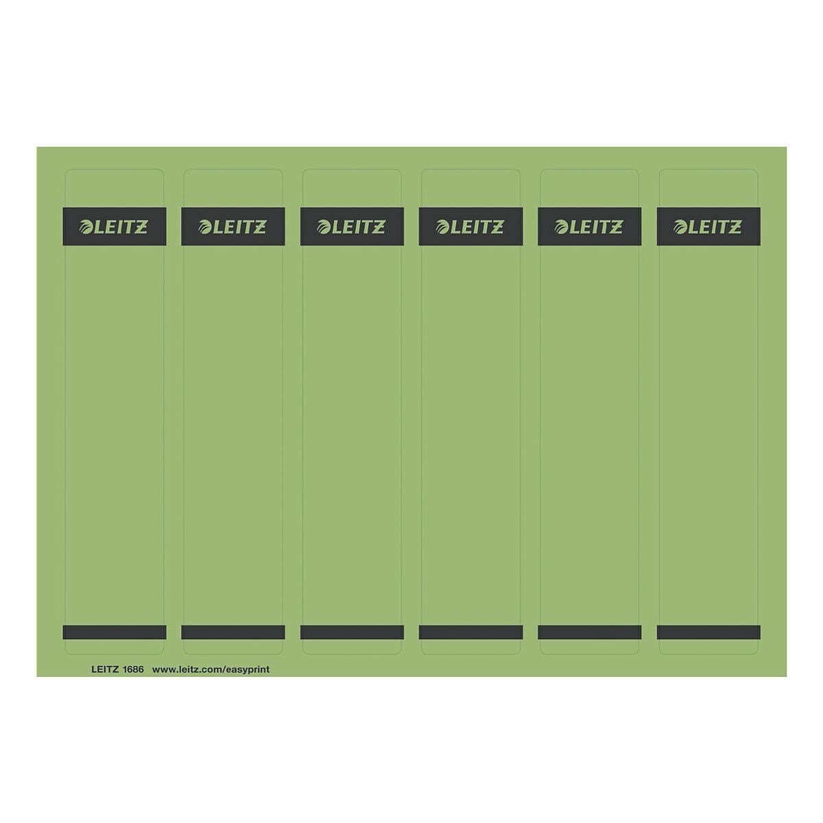 LEITZ Etiketten 1686, für Ordner, 150 Stück, kurz/schmal (39x192 mm), selbstklebend