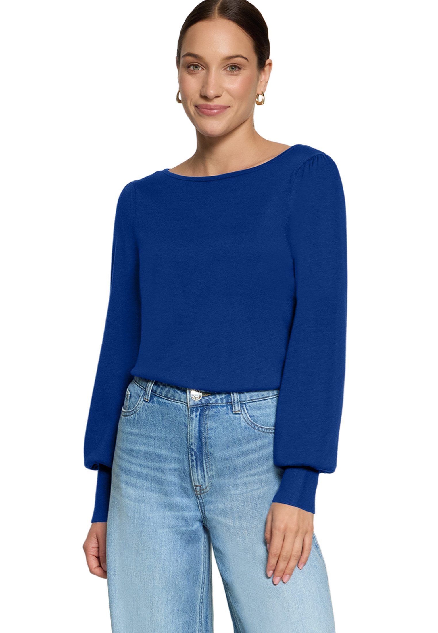 Zero Strickpullover Damen langarm (1-tlg) Struktur