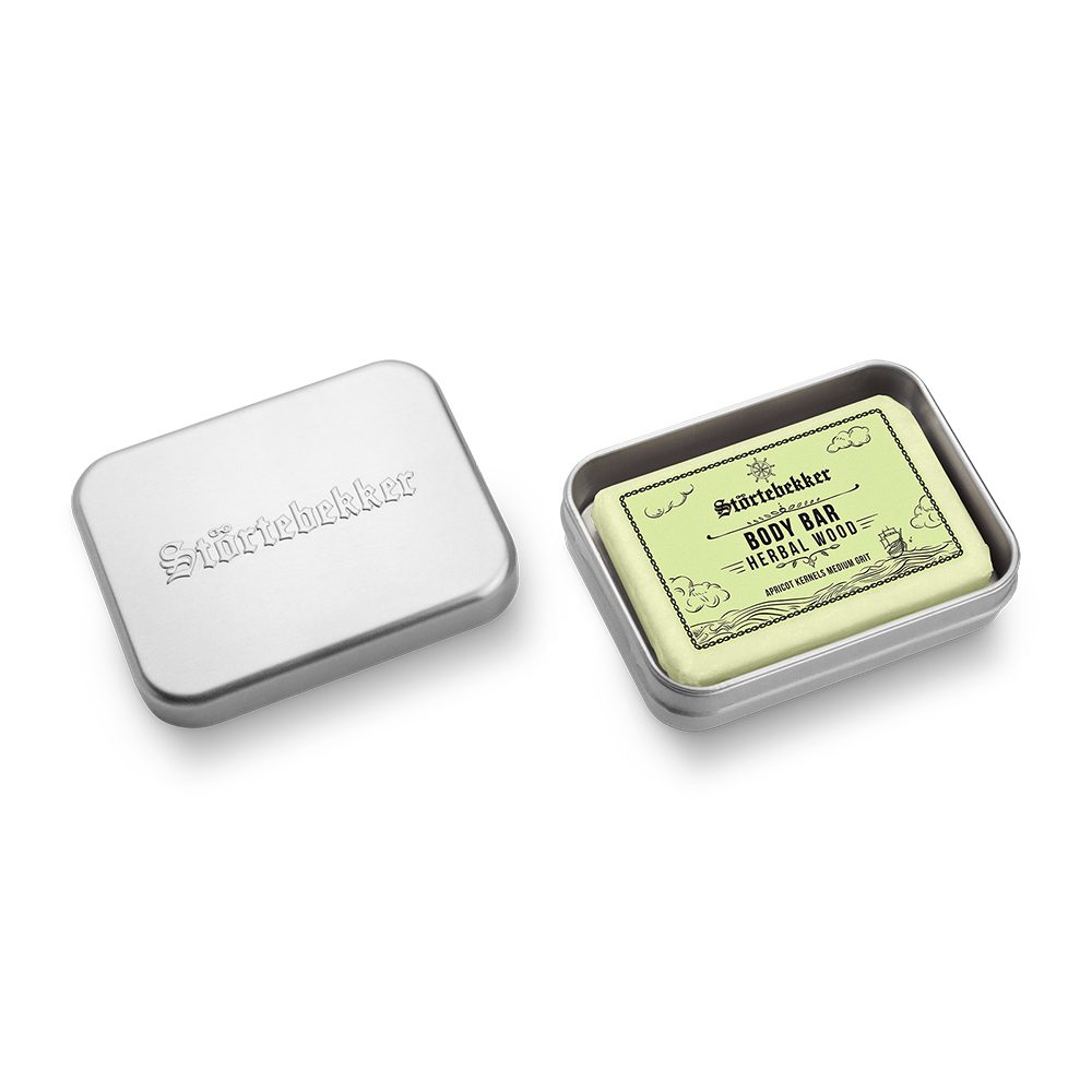 Störtebekker Feste Duschseife Body Bar (120 g) + Soap Box XL Duschset, mit Shea-Butter für Extra-Pflege