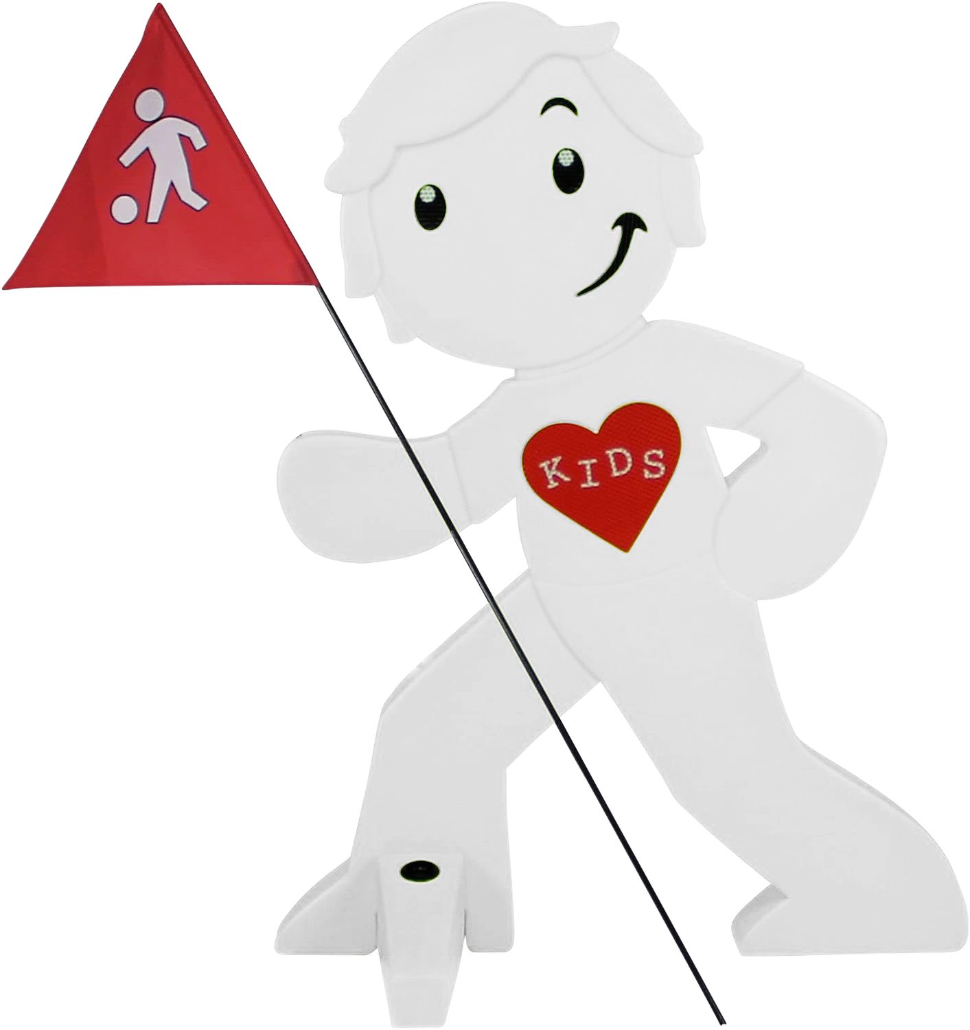 StreetBuddy Warnschild Warnfigur, Warnaufsteller, Warnschild für Kindersicherheit, (1 St)