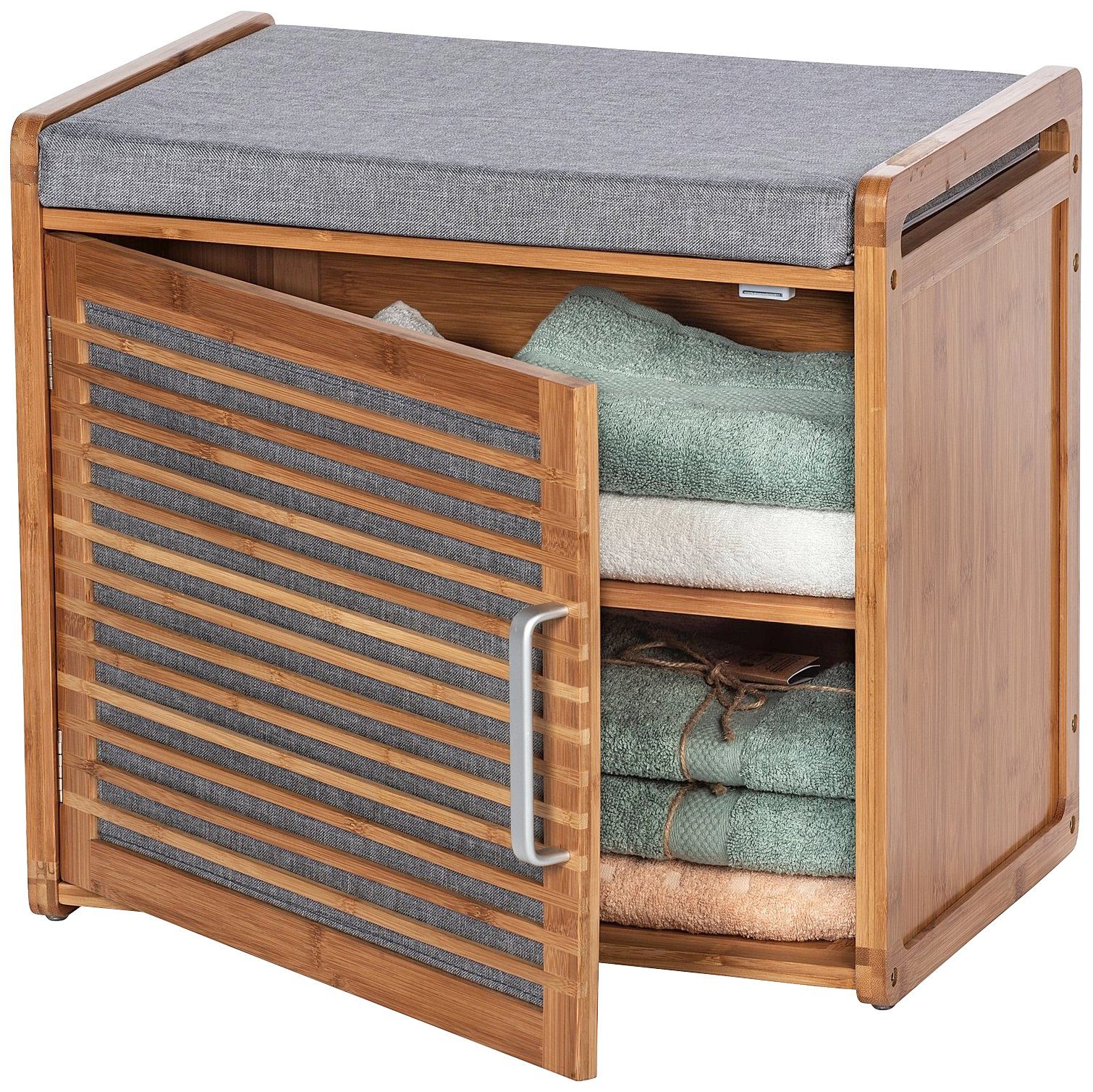 WENKO Schuhbank Bahari, BxTxH: 50x33x45 cm, aus Bambus