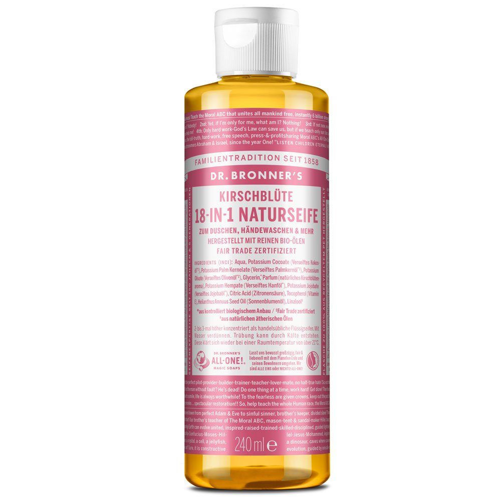 Dr. Bronners Handseife -IN- Naturseife Kirschblüte, 240 ml