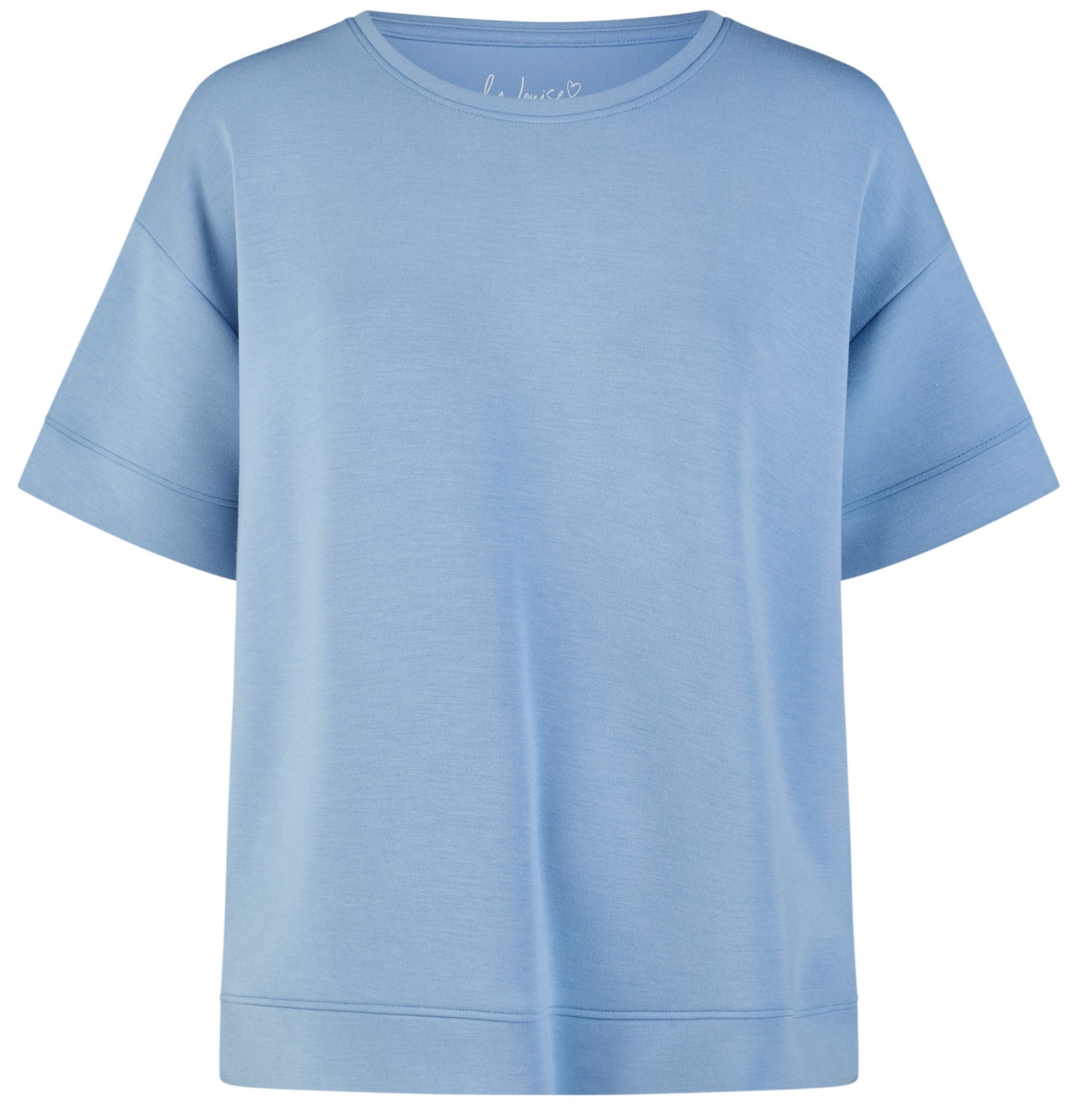 By Louise Pyjamaoberteil Lace Luxury (Packung, 1-tlg., 1-teilig) Damen Loungewear Shirt Kurzarm Homewear Modal