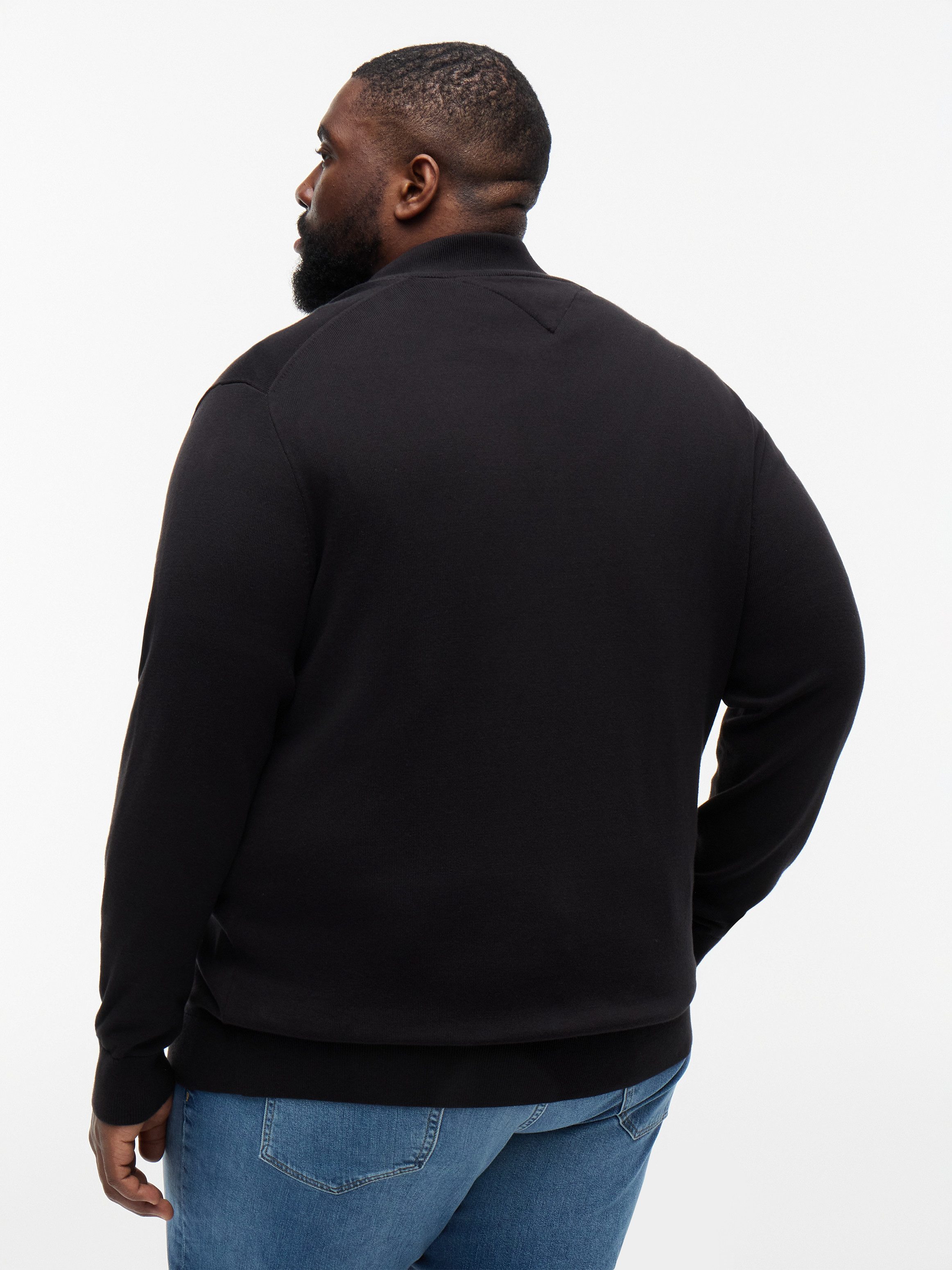 Tommy Hilfiger Big & Tall Strickjacke BT-ESSENTIAL COTTON ZIP THRU-B Großen Größen