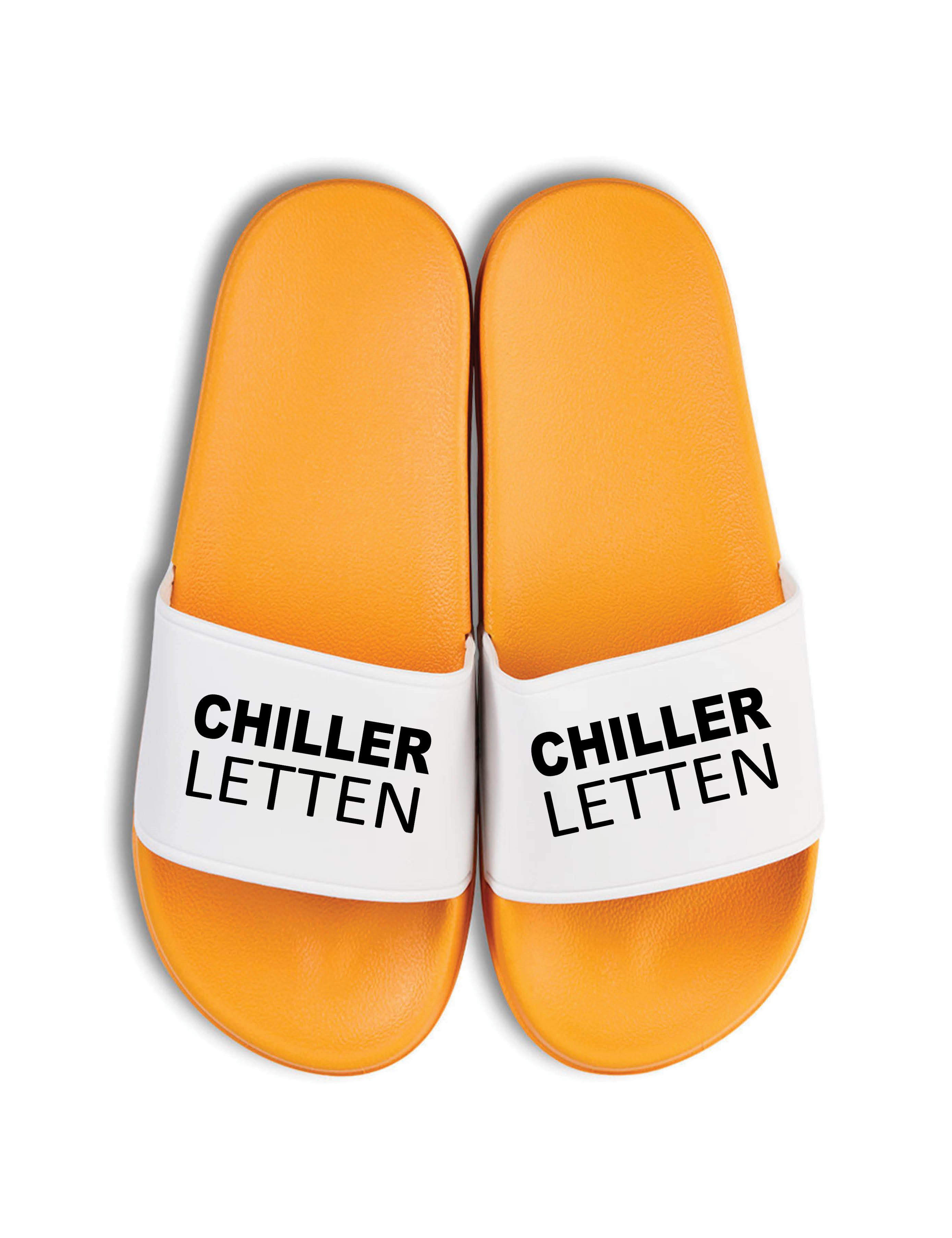 Youth Designz Herren Damen Тапочки "Chiller Letten" Fun-Print lustig Geschenk Badeschuh mit witzigen Aufdruck für Männer und Frauen