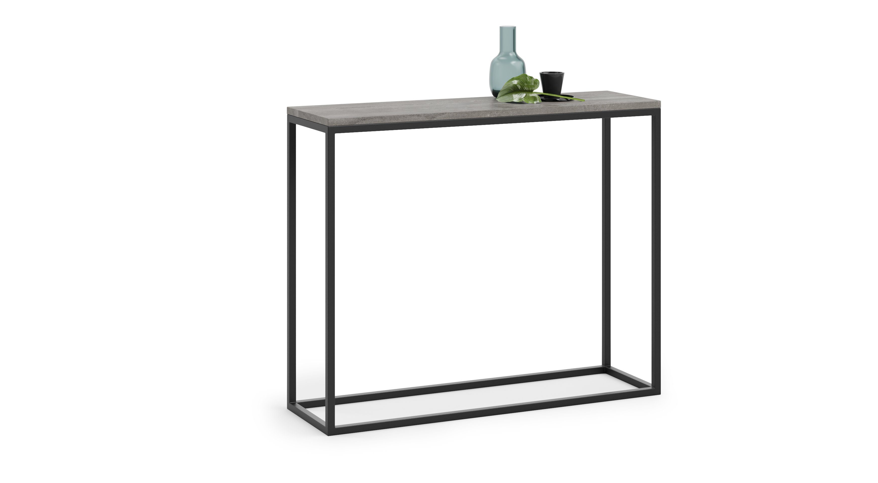 Alcube Konsolentisch »BERLIN«, Stabile hochwertige Möbelplatte mit  schwarzem Metall-Beistelltisch, Kommode für Wohnzimmer und Flur, 100 x 30 x 80  cm, max. 20 kg online kaufen | OTTO