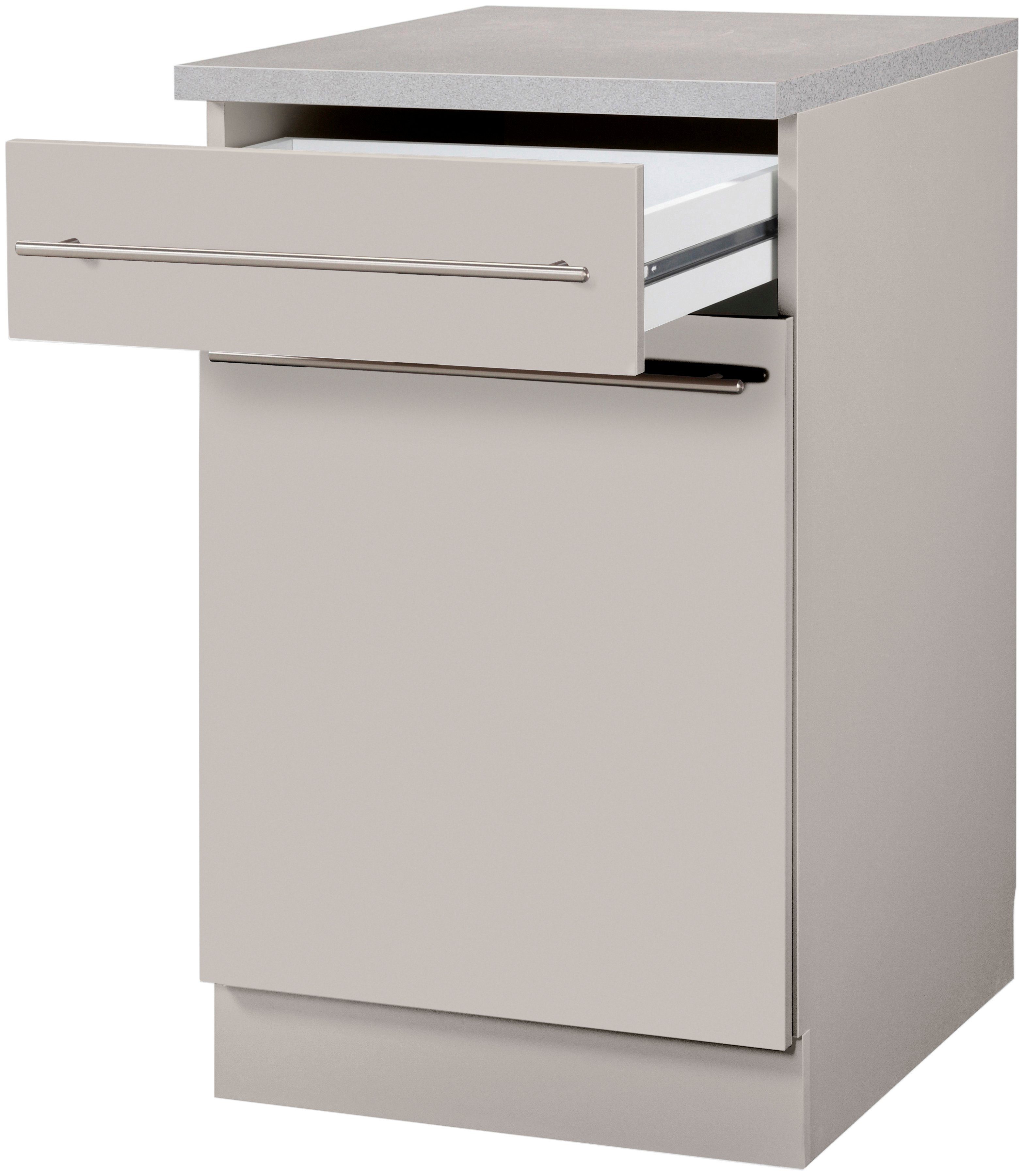 wiho Küchen Unterschrank Chicago 40 cm breit, 1 Schubkasten und 1 Tür günstig online kaufen