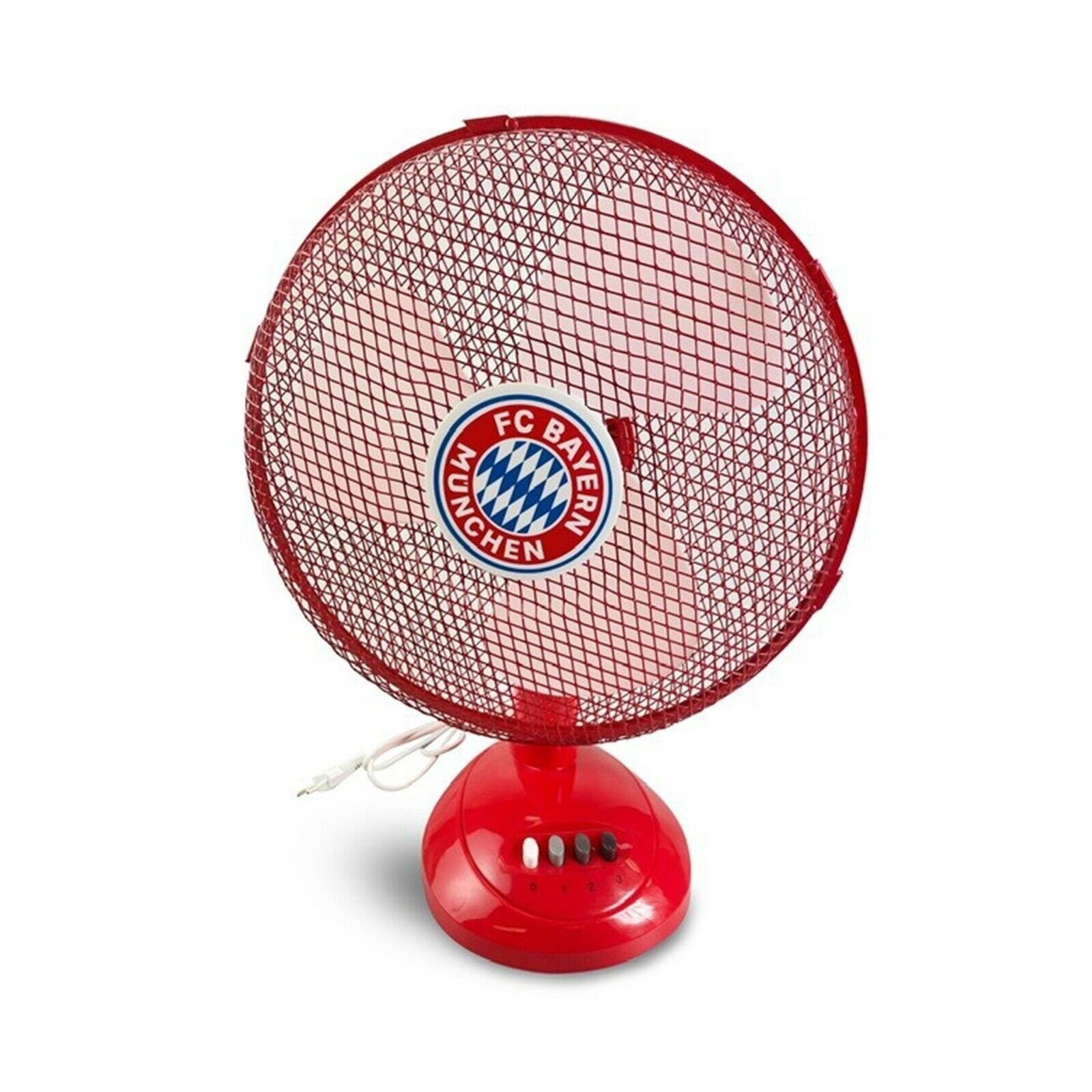 ECG Tischventilator FT30A FCB, 30,00 cm Durchmesser, einzigartiges FC Bayern Design, 3 Geschwindigkeitsstufen | Tischventilatoren