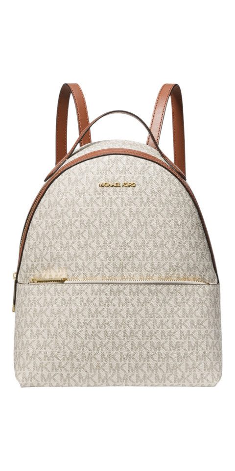 MICHAEL KORS Rucksack Michael Kors Sheila Damen Rucksack Vanilla Logo Backpack Mittelgroß