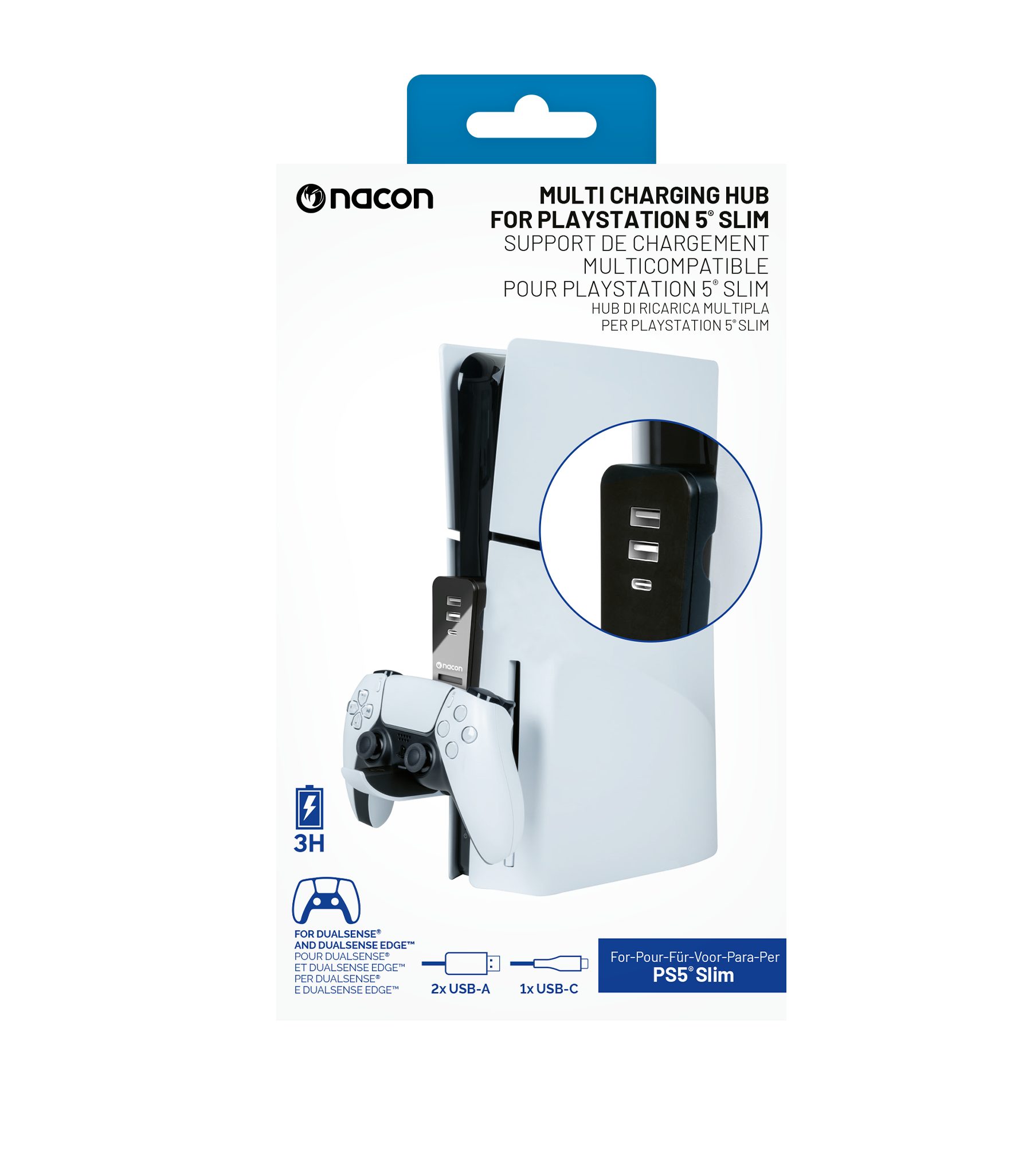 nacon NACON Ladehalterung PS5 Slim Controller-Ladestation