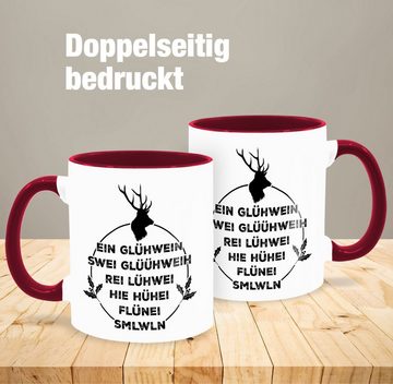 Shirtracer Tasse Ein Glühwein swei Glühwein, Keramik, Weihnachtstasse