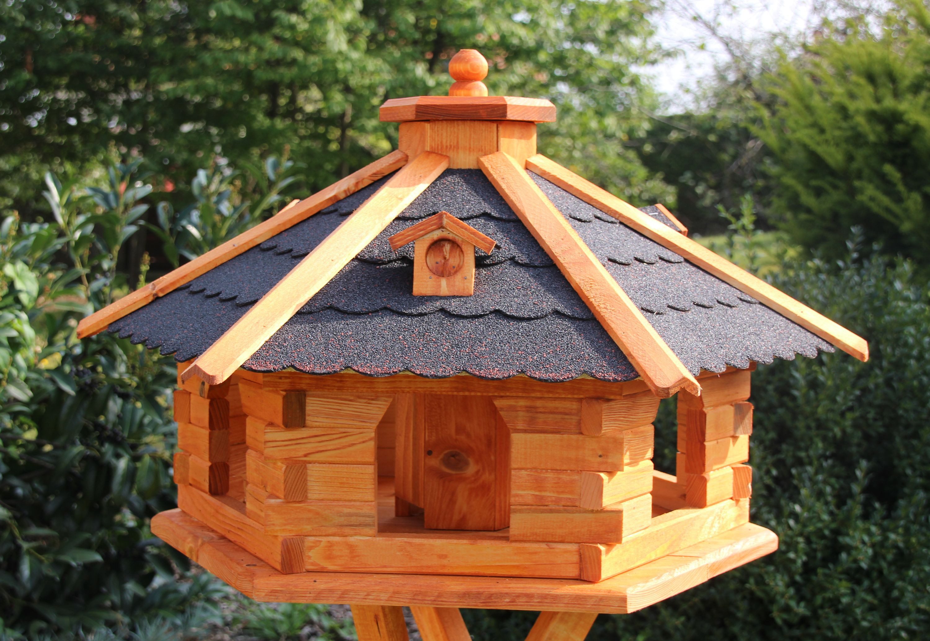 Holzdekoladen Vogelhaus XXL Vogelhaus mit Ständer günstig online kaufen