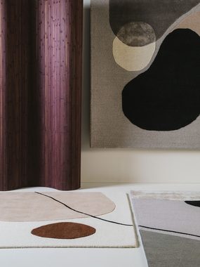 Wollteppich Kyoto, benuta, rechteckig, Höhe: 6 mm, Kunstfaser, Berber, Ethno-Style, Wohnzimmer