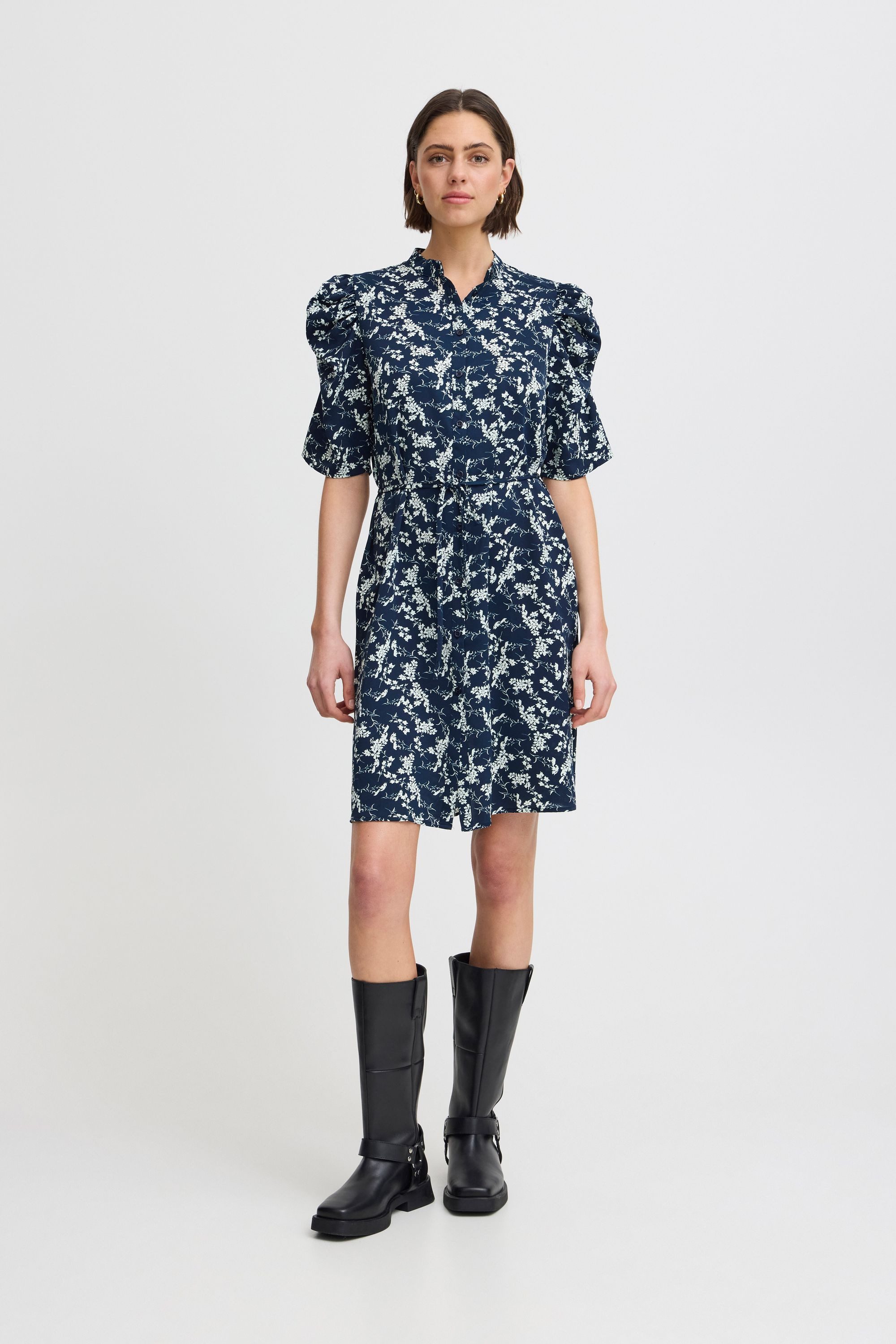 Ichi A-Linien-Kleid IXNINA DR modernes Blusenkleid günstig online kaufen