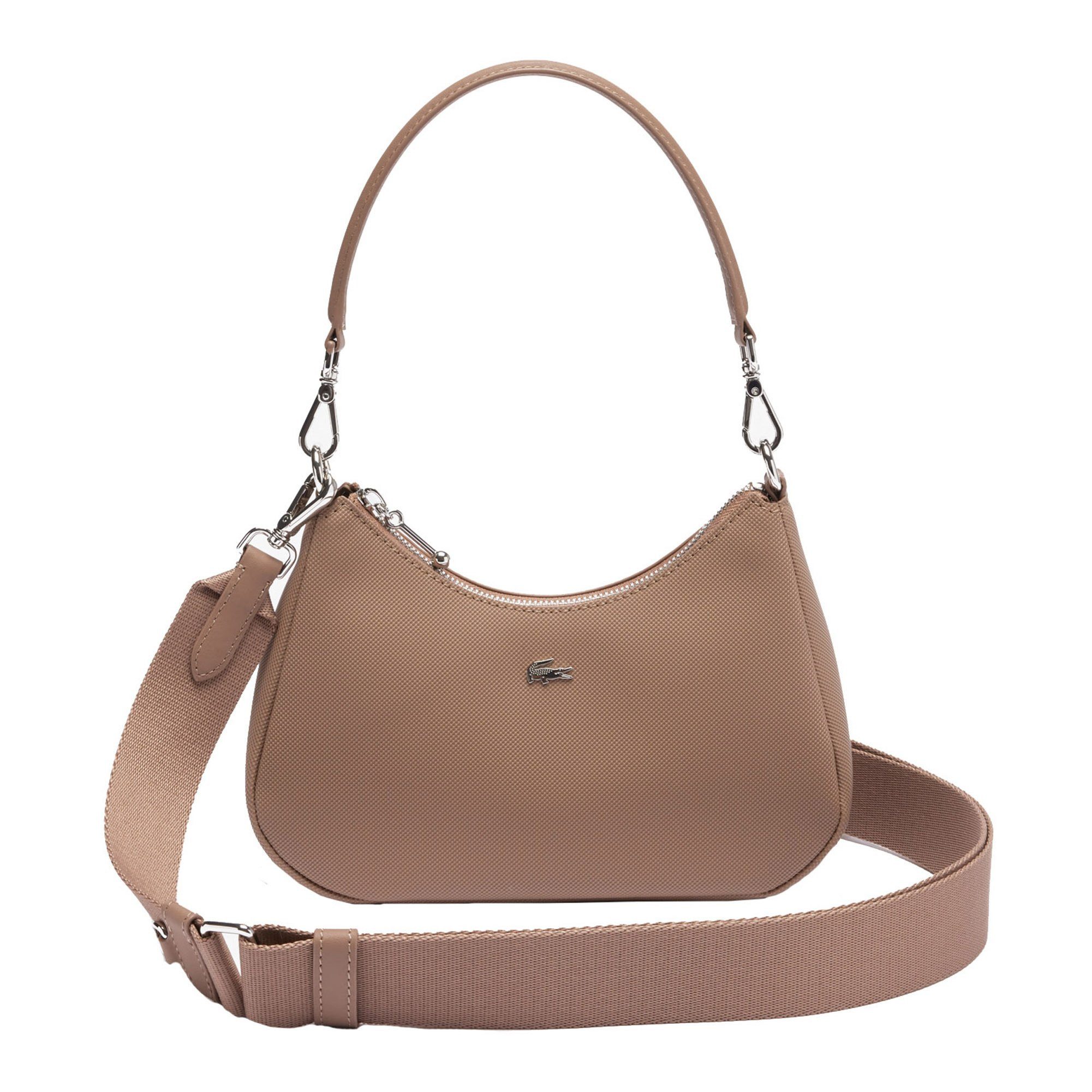 Lacoste Henkeltasche Damen Handtasche Lederimitat