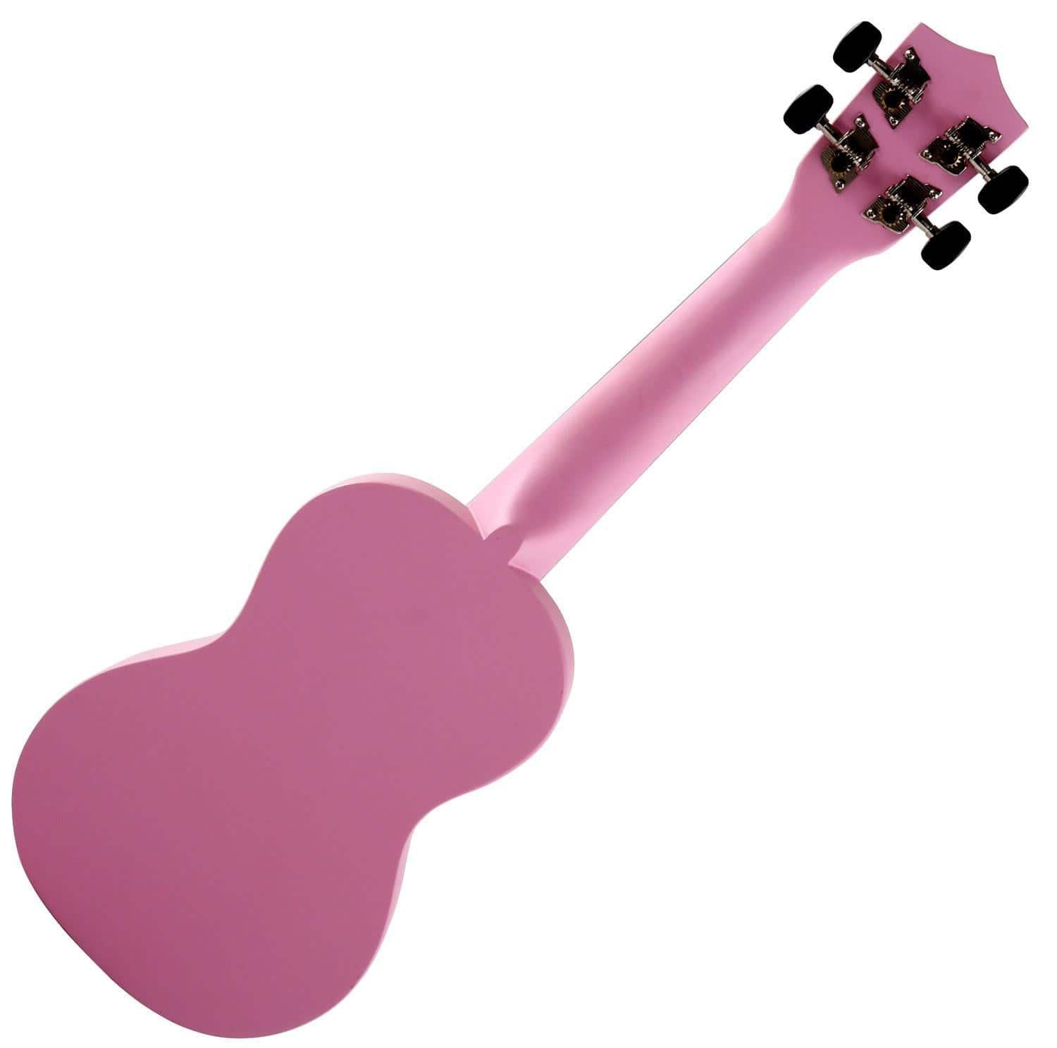 Classic Cantabile Ukulele Sopranukulele (Ukulele, Uke, 15 Bünde, leichtgängige Gitarrenmechanik), Spar-Set inklusive Gigbag