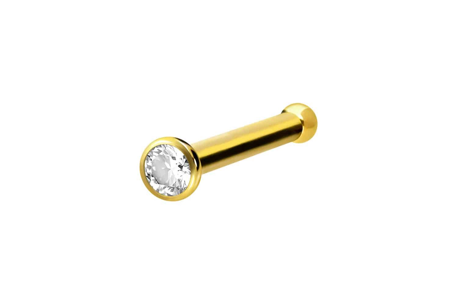 PIERCINGLINE Nasenpiercing Chirurgenstahl Nasenstecker Pin KRISTALL günstig online kaufen