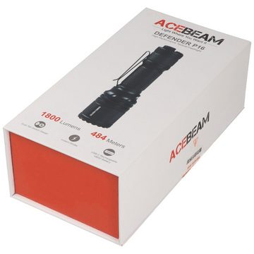 Acebeam Arbeitsleuchte AceBeam P16 taktische Taschenlampe, Defender P16, Dual Tail Switch De