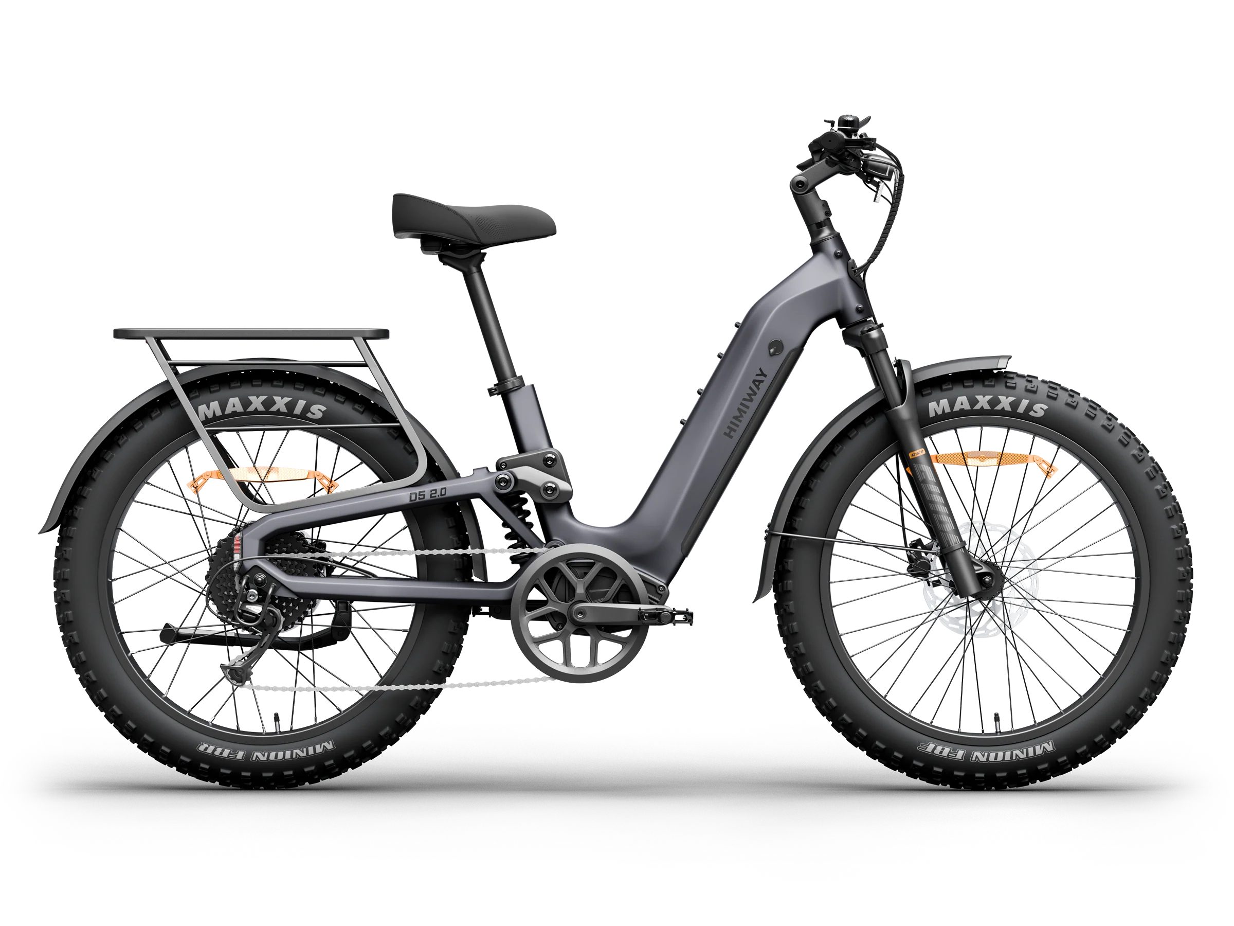 DOTMALL E-Bike Cityrad D5 2.0 E-Bike 26"x4.0" Vollfederung 48V 15Ah Akku SHIMANO 8-Gang, 8 Gang, Heckmotor, 720 Wh