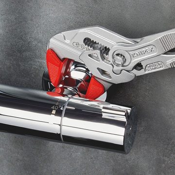 Knipex Zangenschlüssel 86 03 250 Zange und Schraubenschlüssel in einem Werkzeug, 1-tlg., verchromt, mit Kunststoff überzogen 250 mm