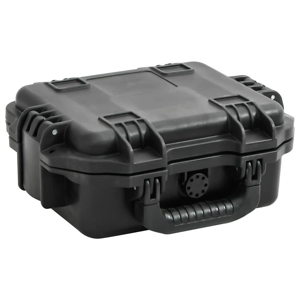 vidaXL Koffer Koffer für Flugreise Tragbar Schwarz 30x24,5x12,5 cm PP