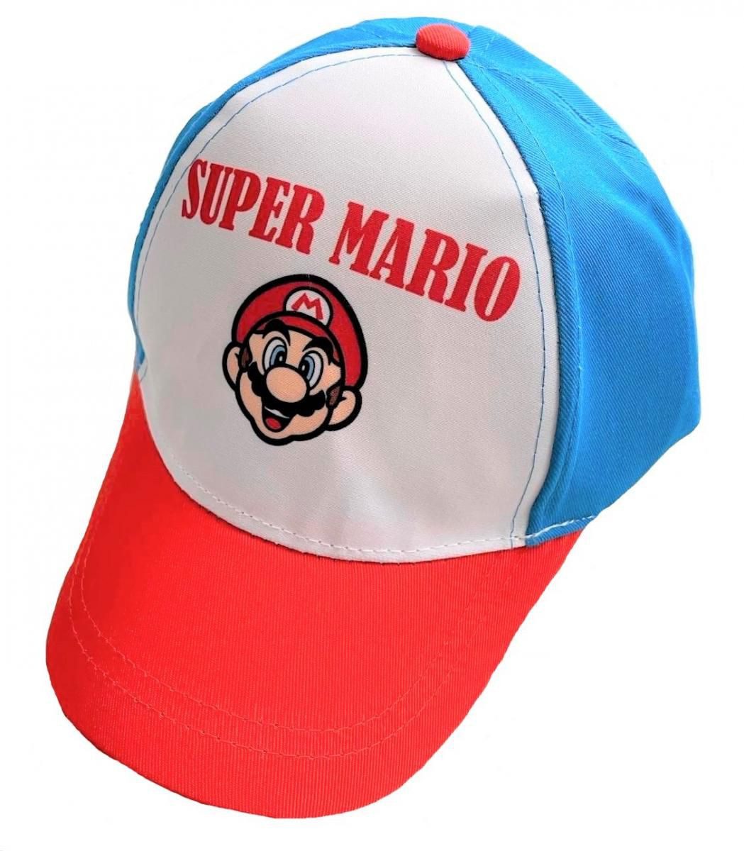 Super Mario Schirmmütze Super Mario Baseballcap Cappy für Jungen und Mädchen Gr.52 + 54 SuperMario Kindercap