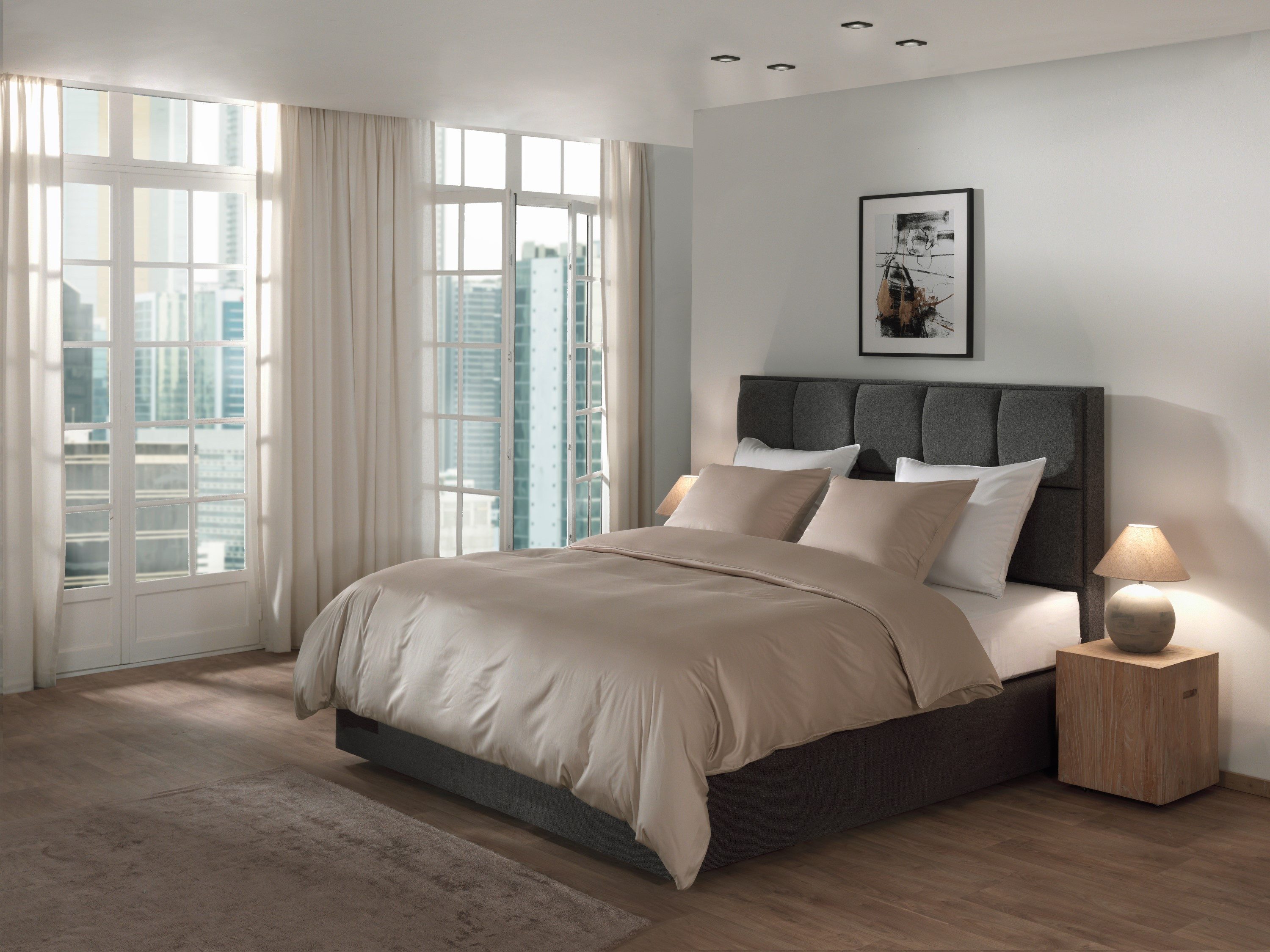 YELLOW Bettwäsche Suite Dubai Dbo 240 Dollar Sand 240x220 Dollar-Sand Uni, günstig online kaufen