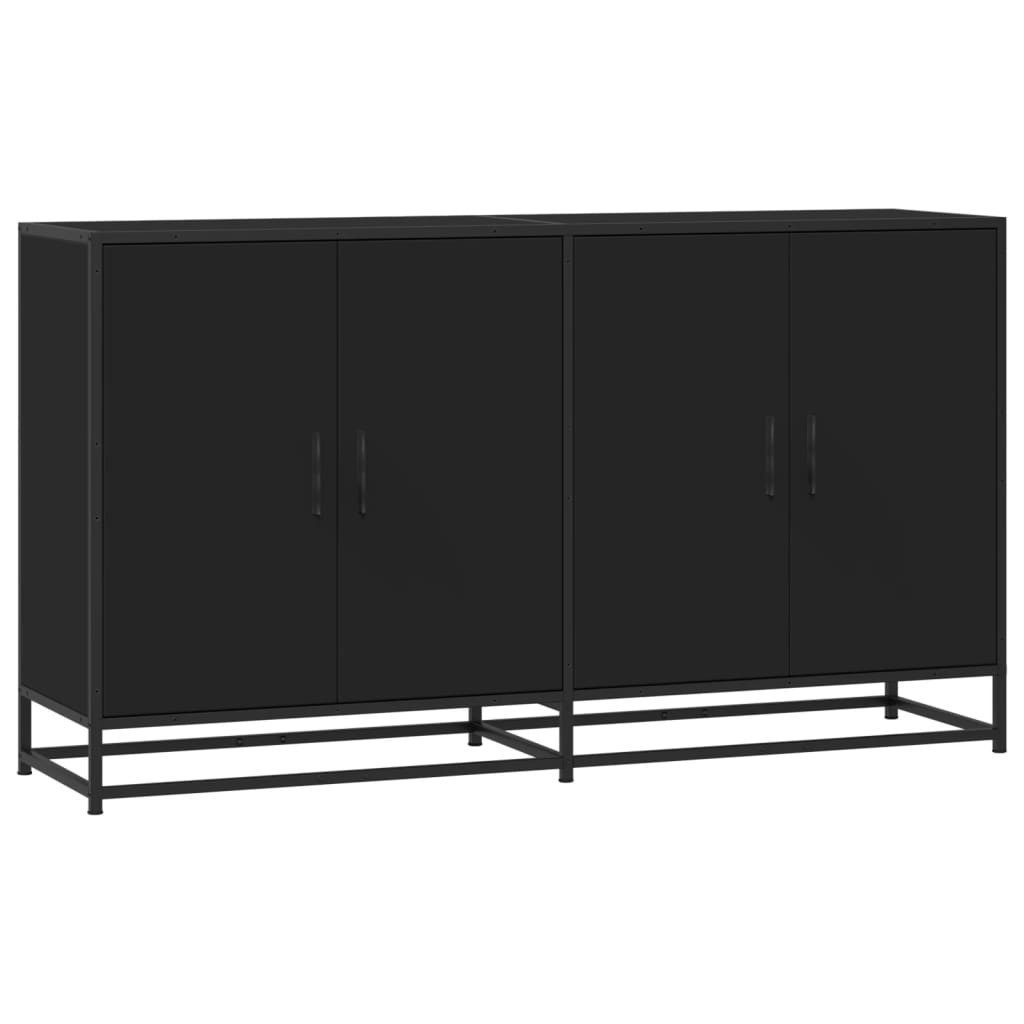 vidaXL Sideboard Sideboard Schwarz 134x35x76 cm günstig online kaufen