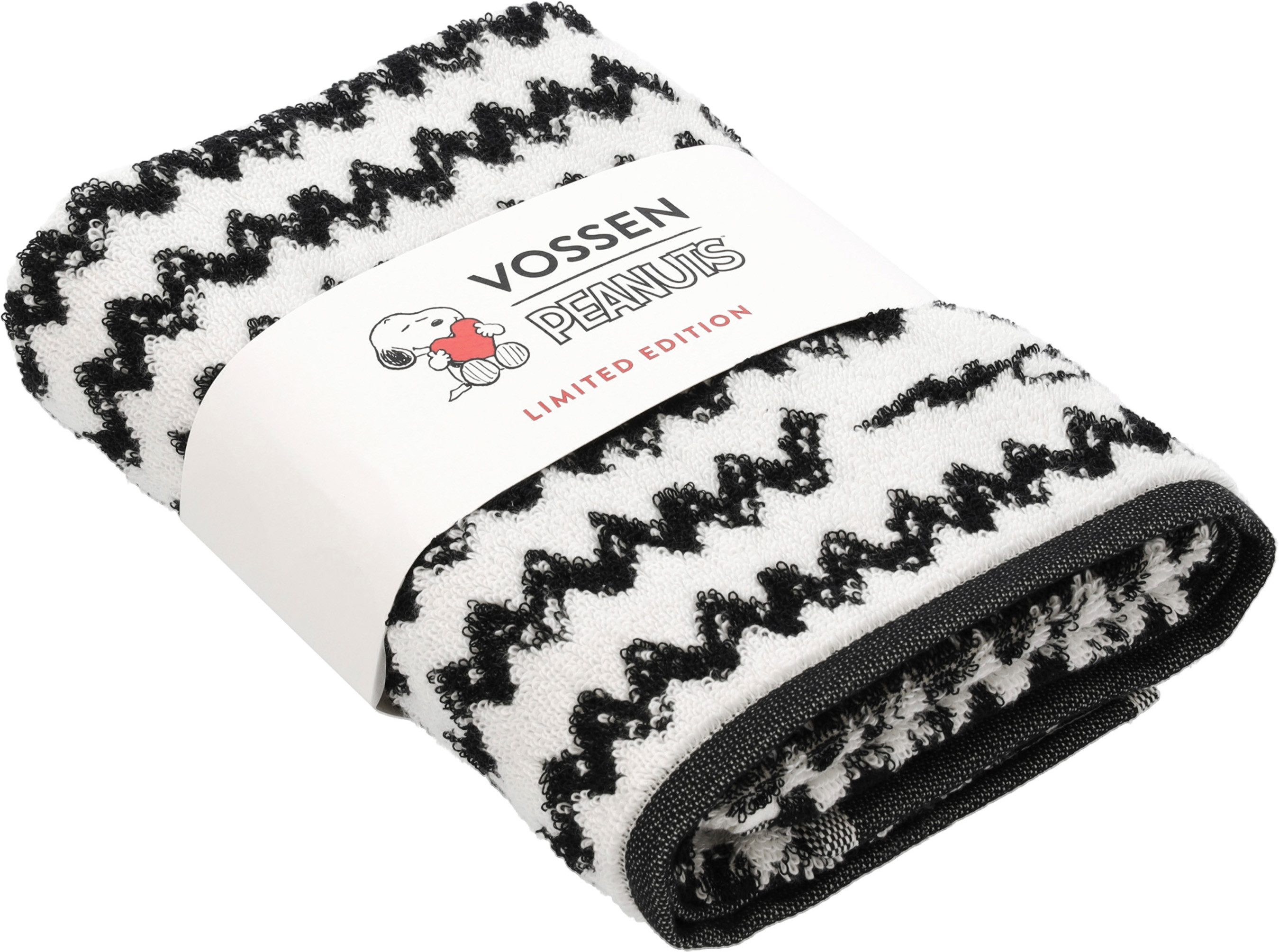 Vossen Handtuch Charlie Brown, Jacquard (1-St), trendiger Jacquard im Zick-Zack Design und Charlie Brown