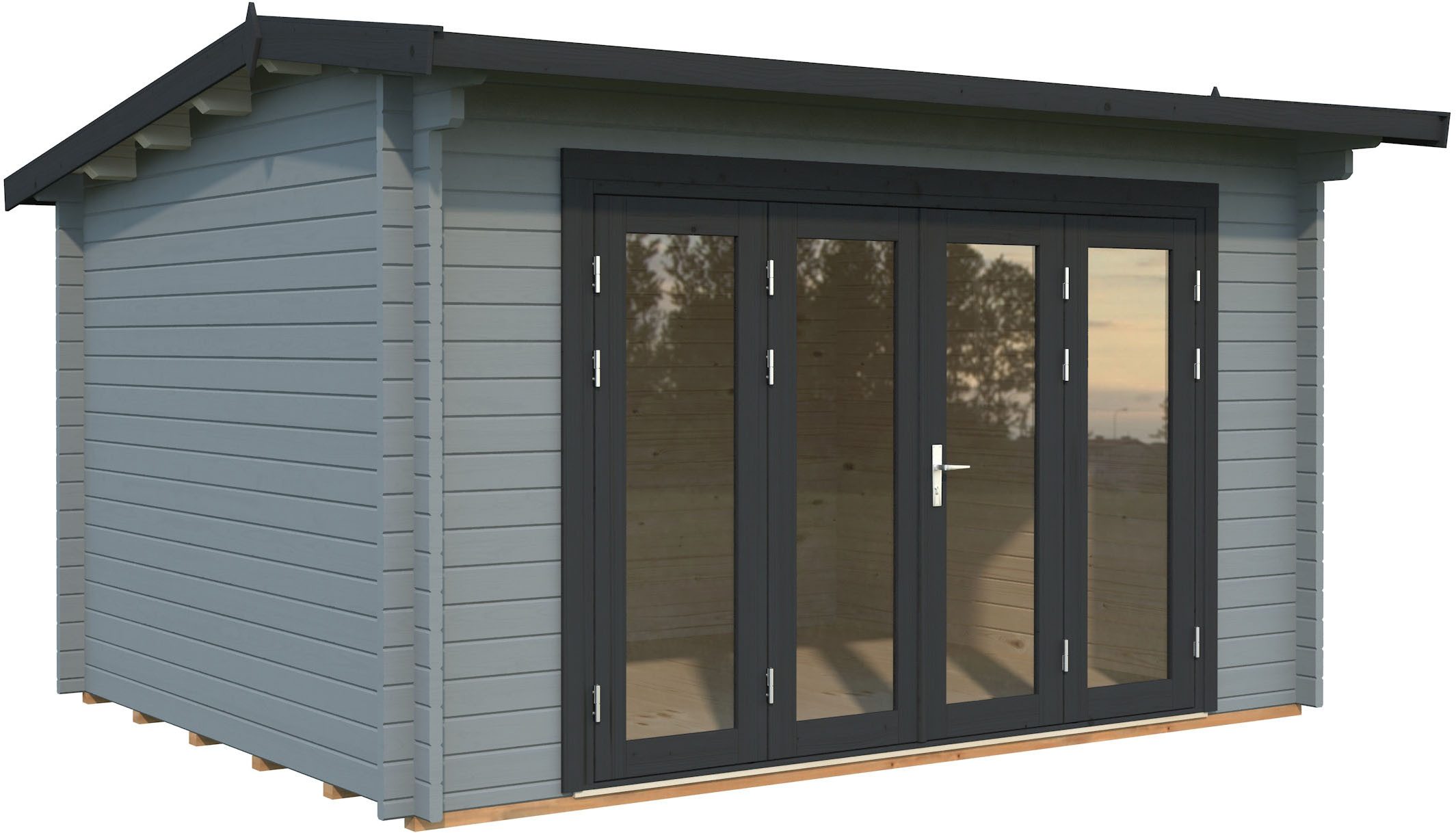 Palmako Gartenhaus Ines Bitfold, BxT: 434x379 cm, verschiedene Farben