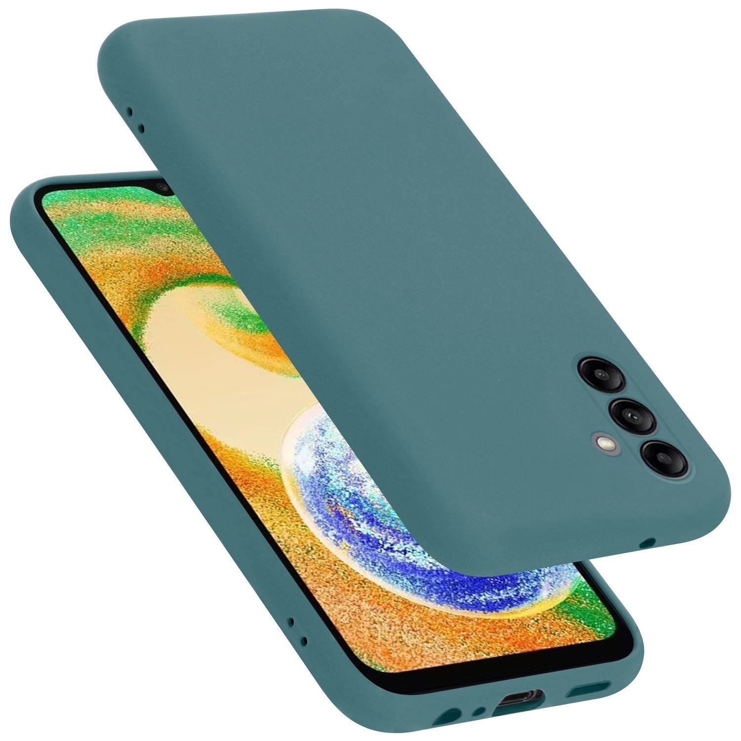 Cadorabo Handyhülle für Hülle Samsung Galaxy A04s, Flexible Hülle TPU Silikon Schutzhülle Back Cover Case