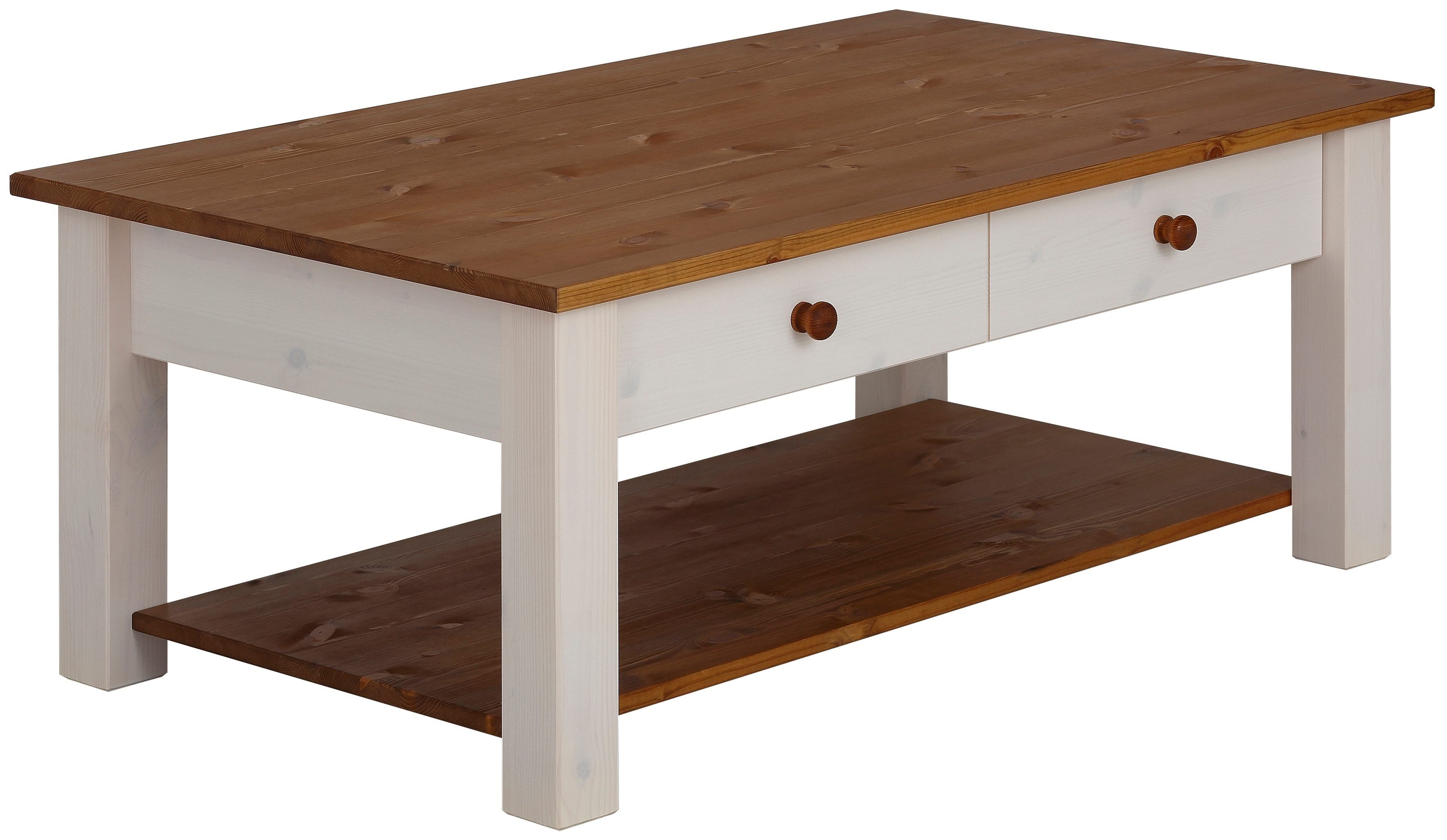 OTTO home Couchtisch Chicago (Couchtisch, Sofatisch, OTTOs Choice), in zwei Größen, Landhausstil, zusätzlicher Stauraum