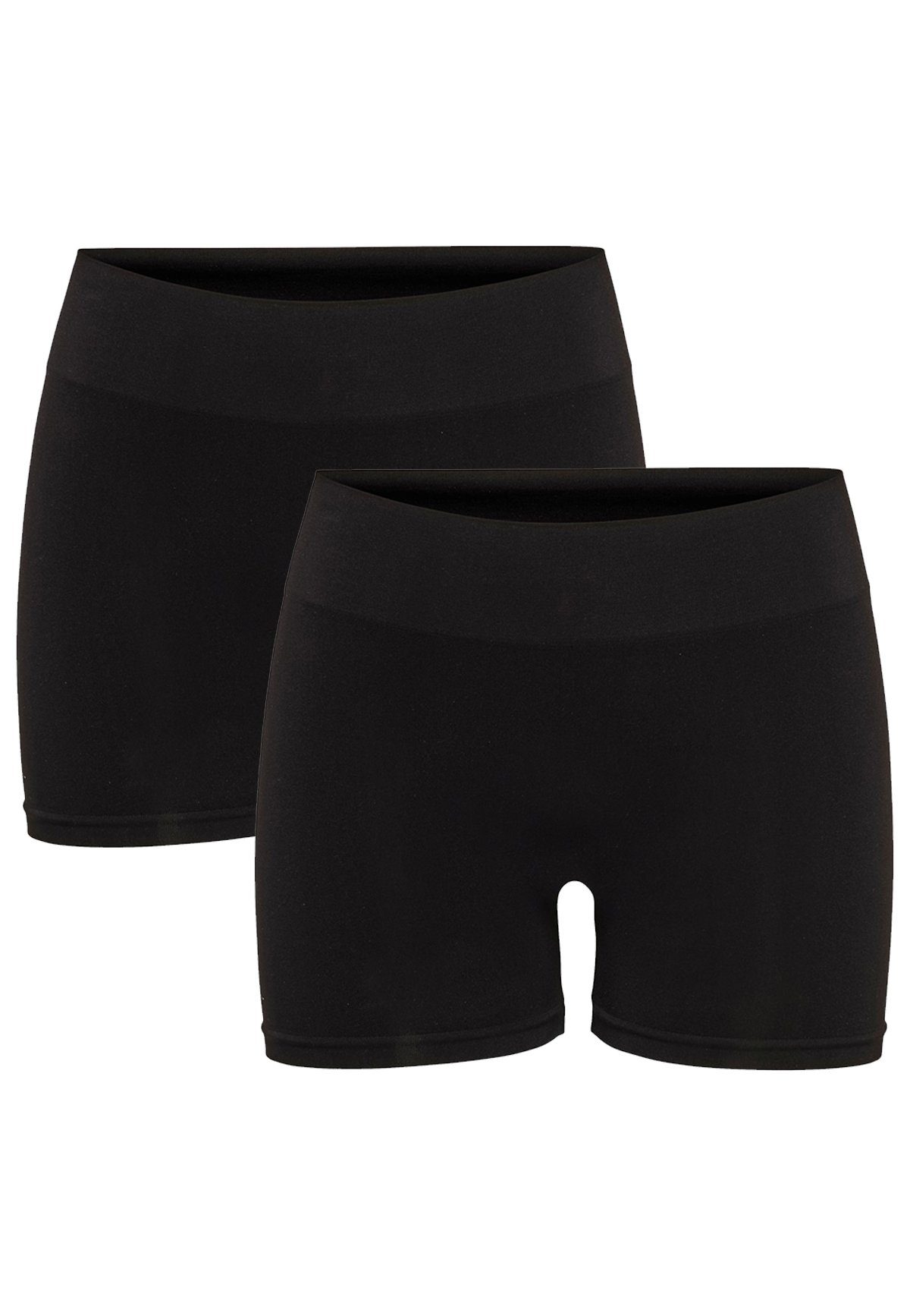 ONLY Леггинсы Elastische Mini Leggins Shorts 2-er Pack Hotpants Hose ONLVICKY (2-tlg) 3916 in Schwarz