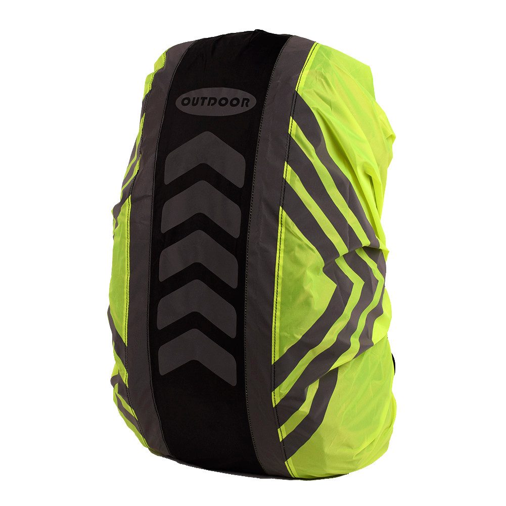 Illes-Laedchen Rucksack-Regenschutz Wasserdichte Rucksack Regenhülle mit Reflektoren (Rucksackhülle), sicher & sichtbar bei jedem Wetter viele Größen und Farben