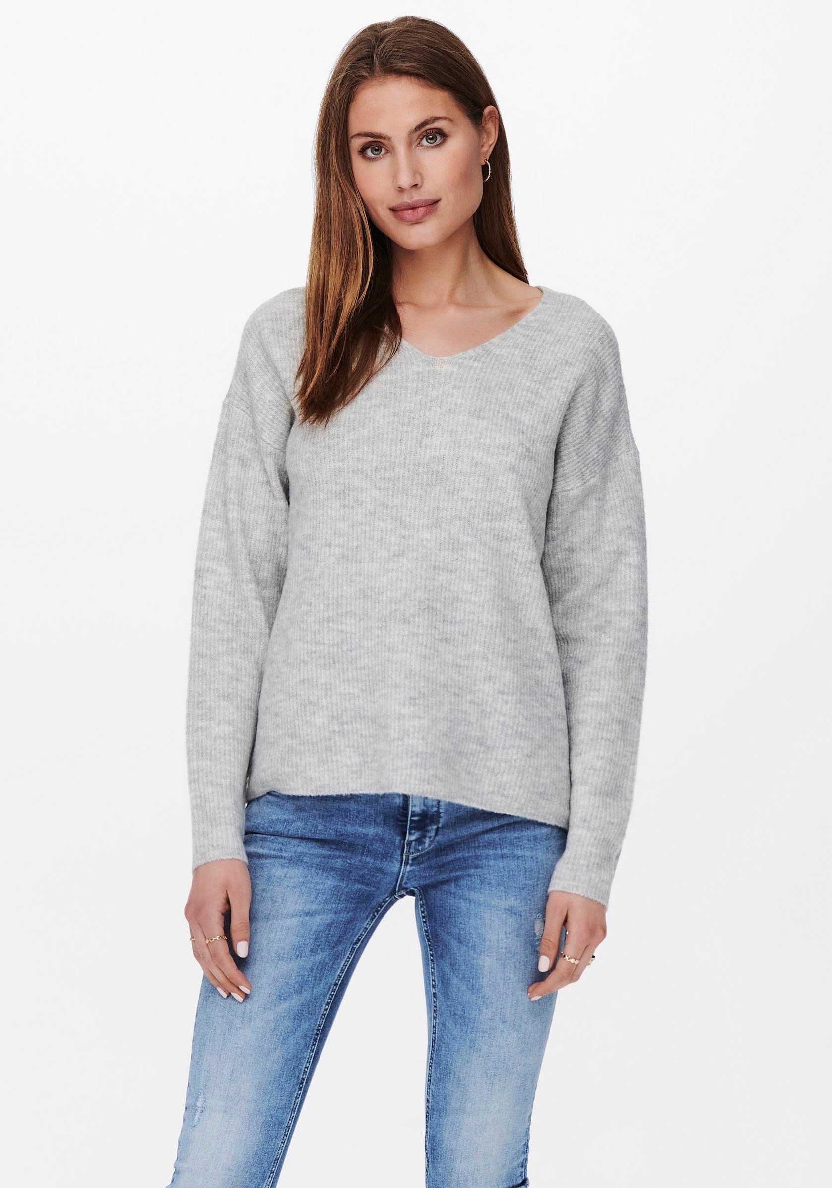 ONLY Strickpullover ONLCAMILLA V-NECK L/S PULLOVER günstig online kaufen