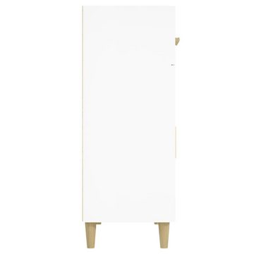 möbelando Kommode Torres (BxHxT: 69,5x89x34 cm), in Weiß mit 2 Schubladen und 2 Türen