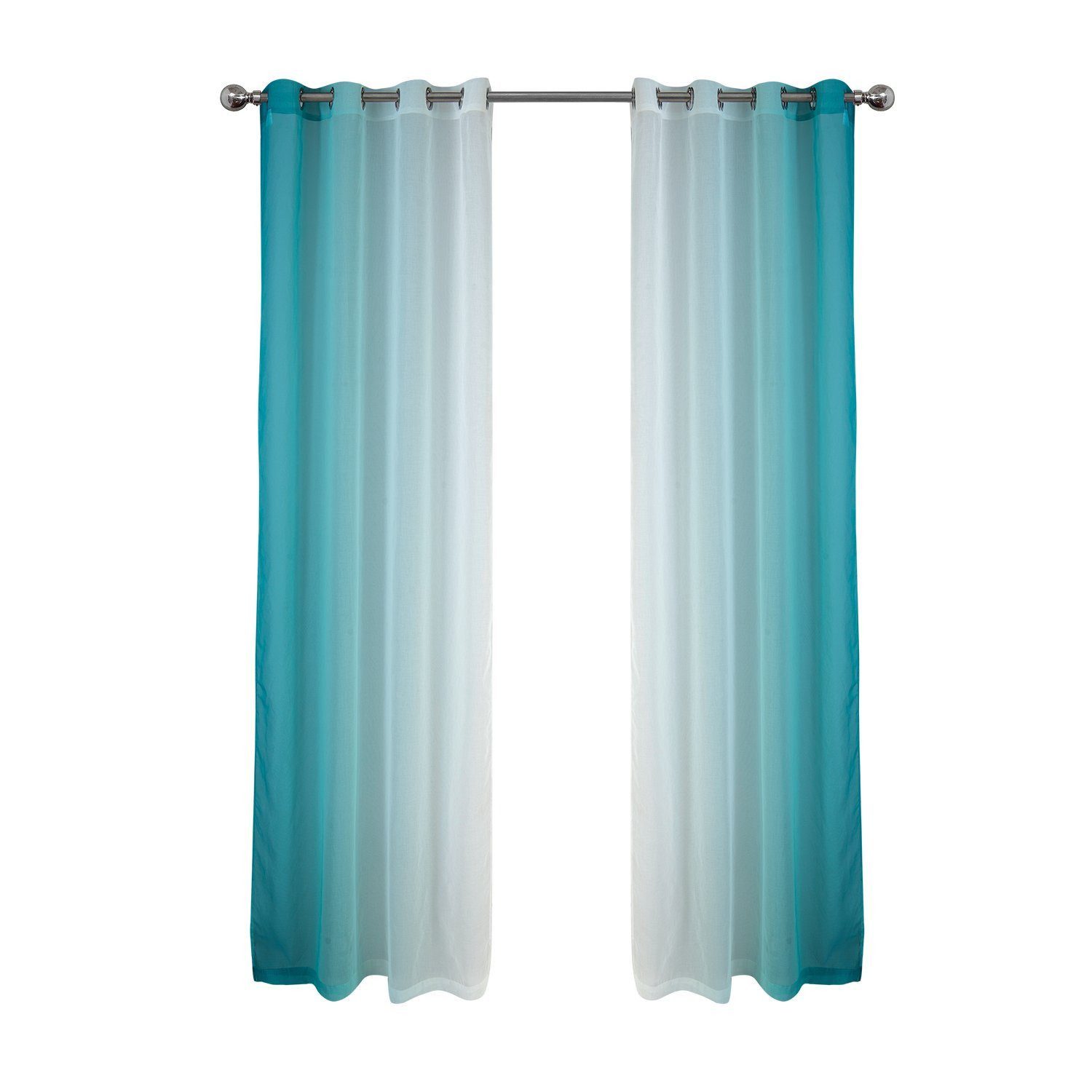 BYSURE Gardine (2 St), Ösen, halbtransparent, Voile, Vorhänge mit Farbverla günstig online kaufen