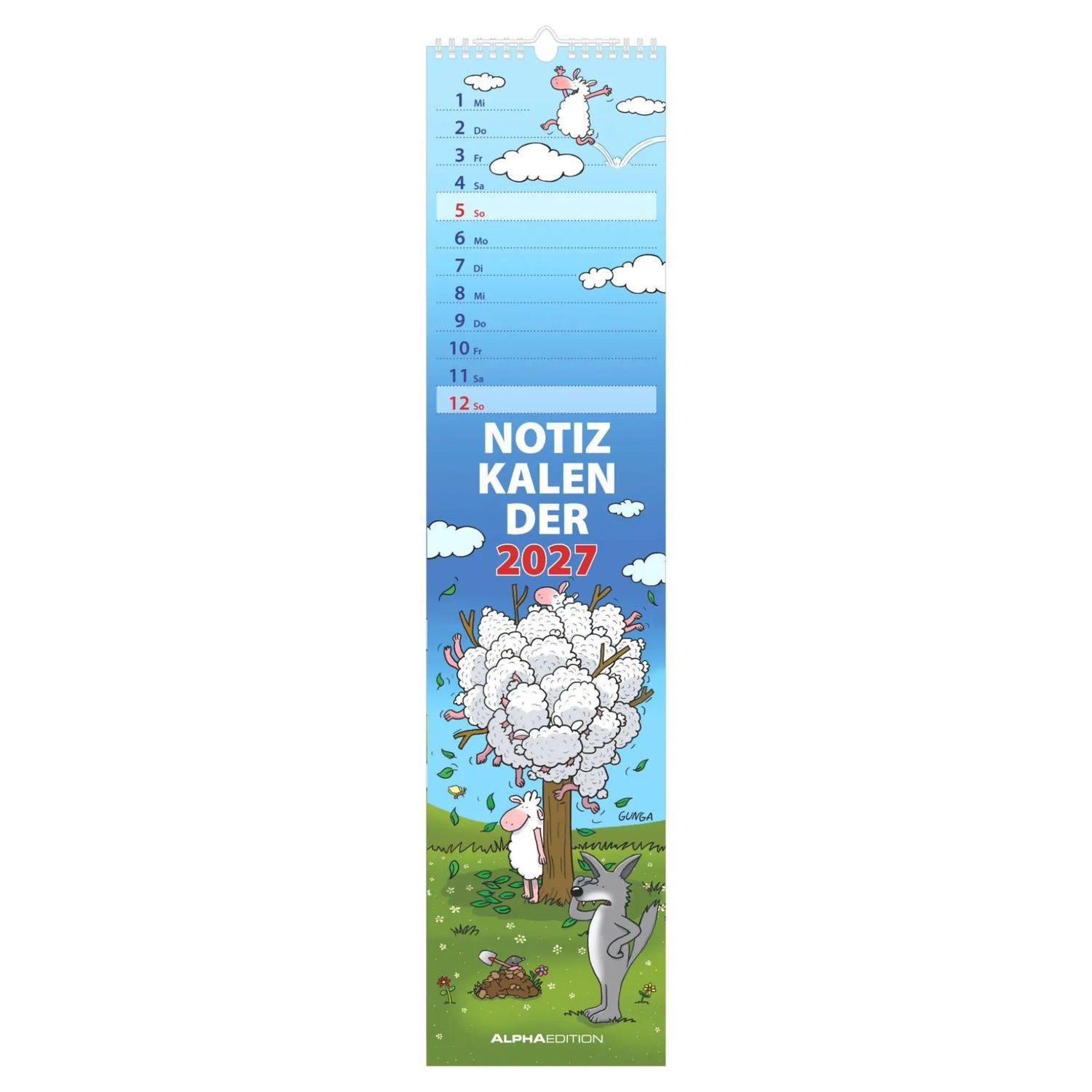 NEUMANN Wandkalender Notizkalender HUMOR 2027