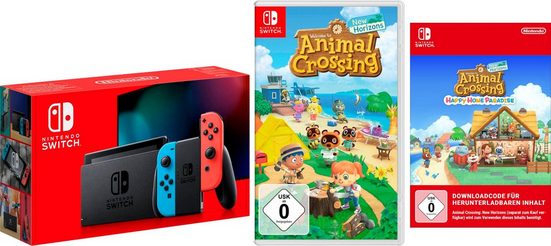 Nintendo Switch, inkl. Animal Crossing + DLC (Happy Home Paradise)