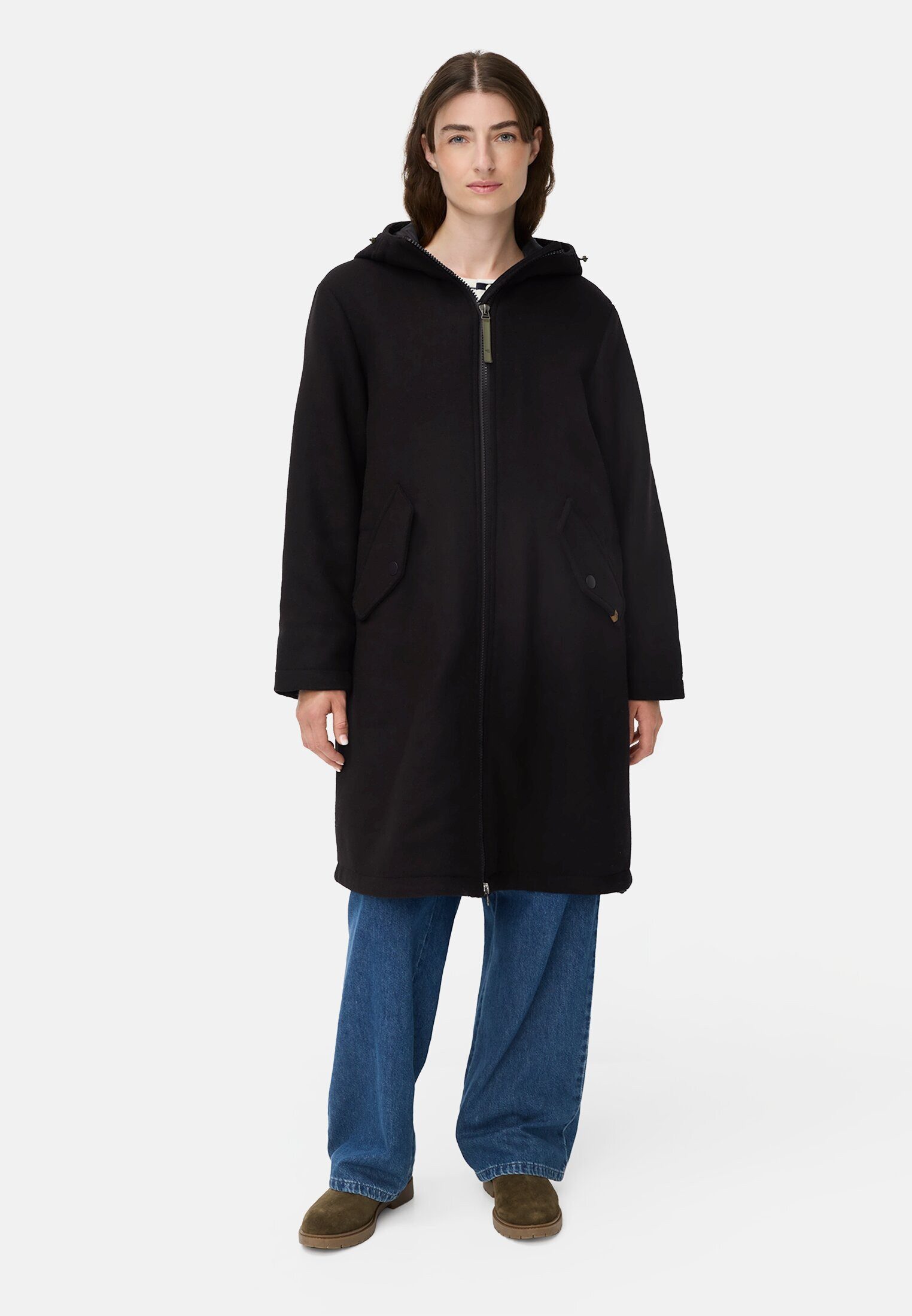 camel active Parka mit reflektierenden Details Langarm Kapuze (1-St)