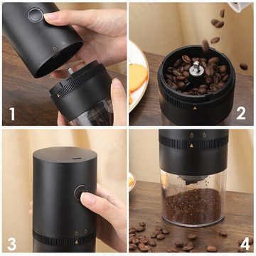 yozhiqu Kaffeemühle Kabellose Kaffeemühle, elektrische USB-wiederaufladbare, Mahlen von Kaffeebohnen ohne Kabel und mit USB-Wiederaufladbarkeit