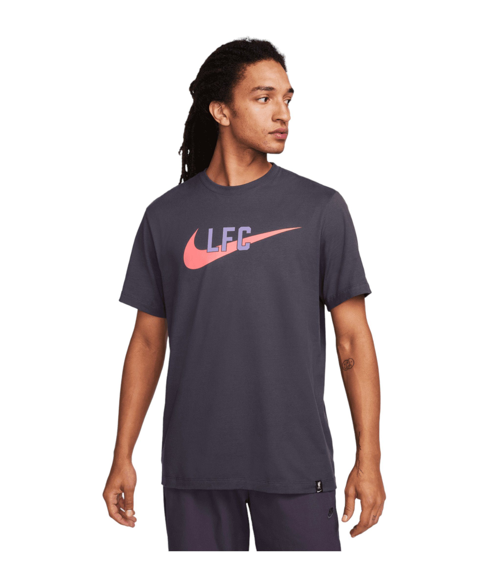 T-Shirt Nike Swoosh default T-Shirt grau FC Liverpool