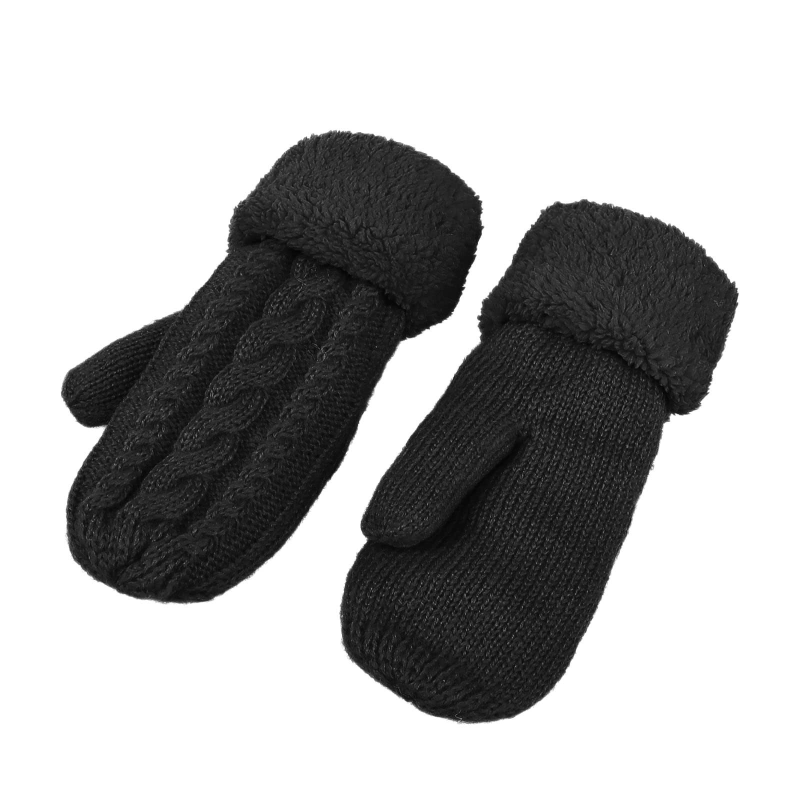Fäustlinge für Winterhandschuhe Dicke Sport Handschuhe Super Strickhandschuhe Jormftte gestrickt